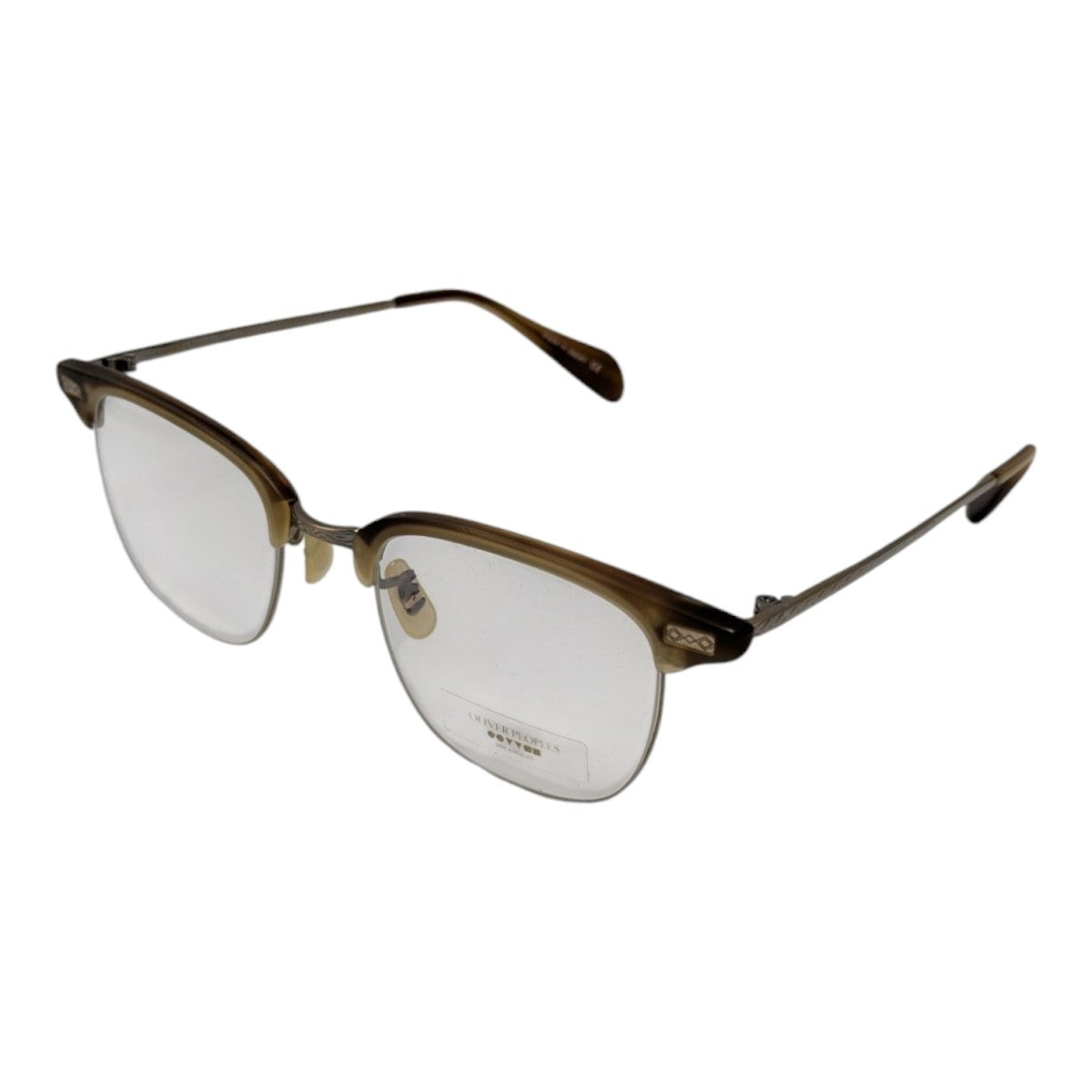 正規品 OLIVER PEOPLES ブラウン メガネ イタリア製J841 ジョニーデップさん着用モデル】OLIVER PEOPLES メガネ OV1104