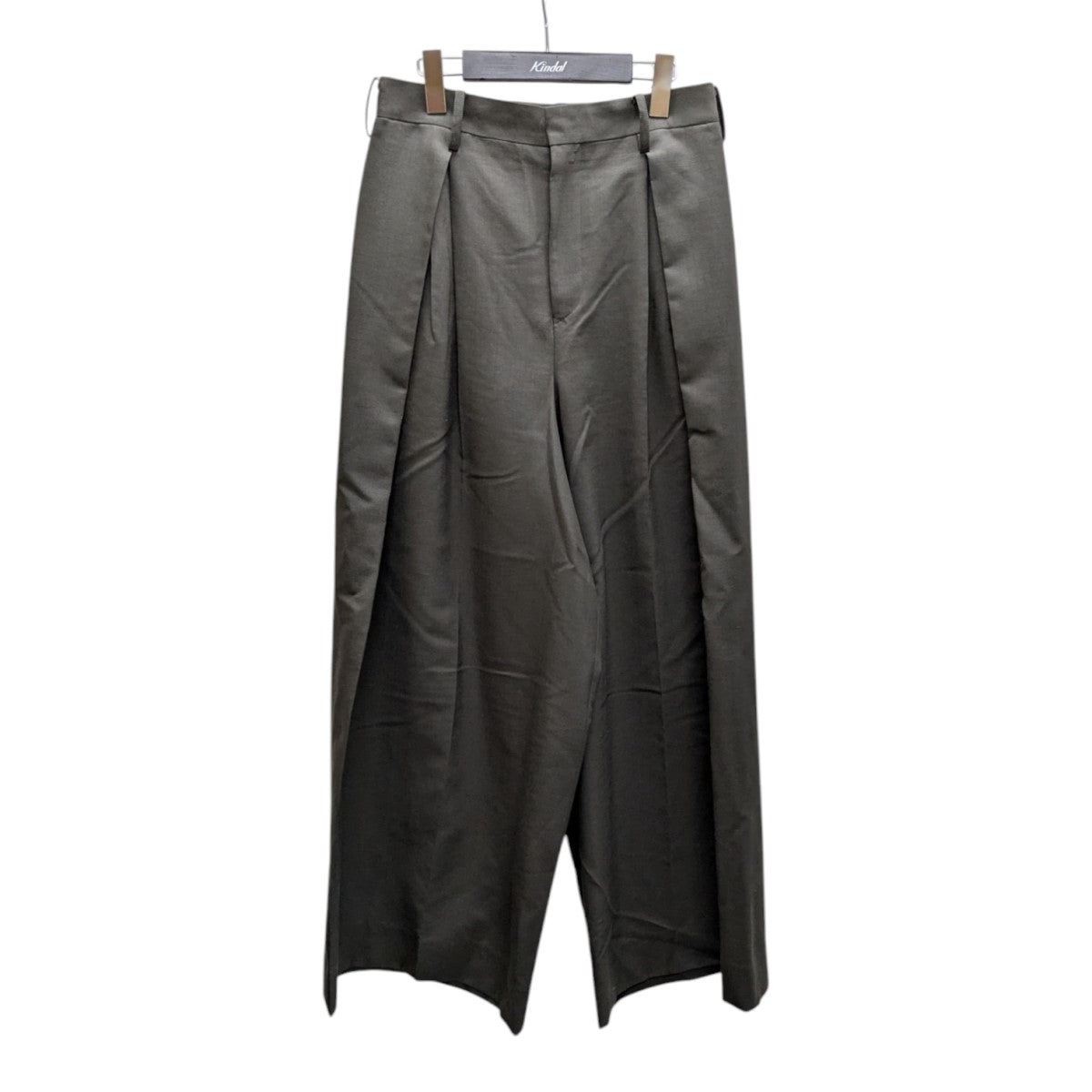 beautiful people wool mohair three tuck widepantsワイドタックパンツ1445105013 古着・中古-1枚目のアイテム画像