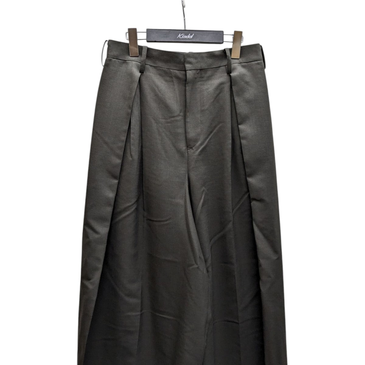 beautiful people wool mohair three tuck widepantsワイドタックパンツ1445105013 古着・中古-2枚目のアイテム画像