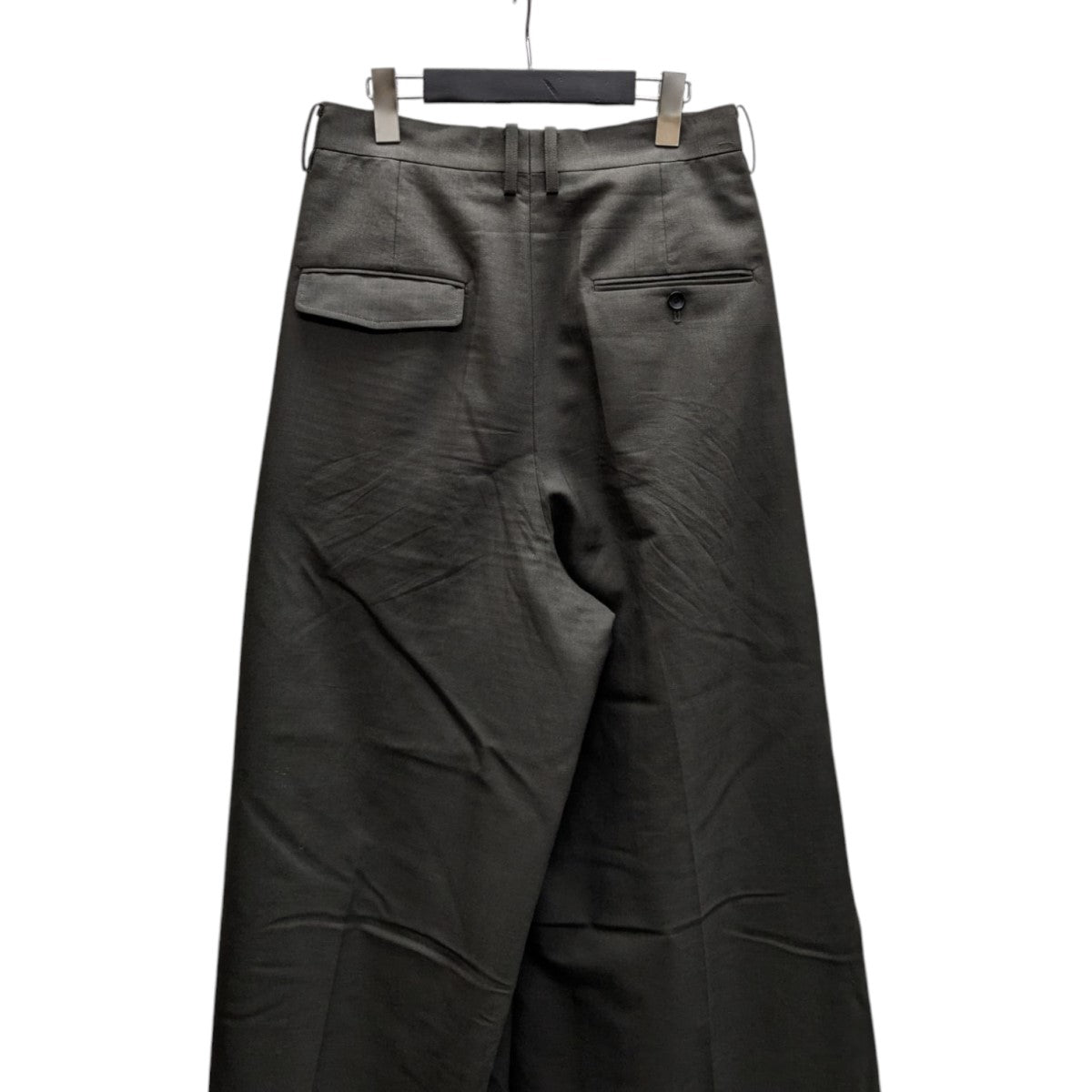 beautiful people wool mohair three tuck widepantsワイドタックパンツ1445105013 古着・中古-4枚目のアイテム画像