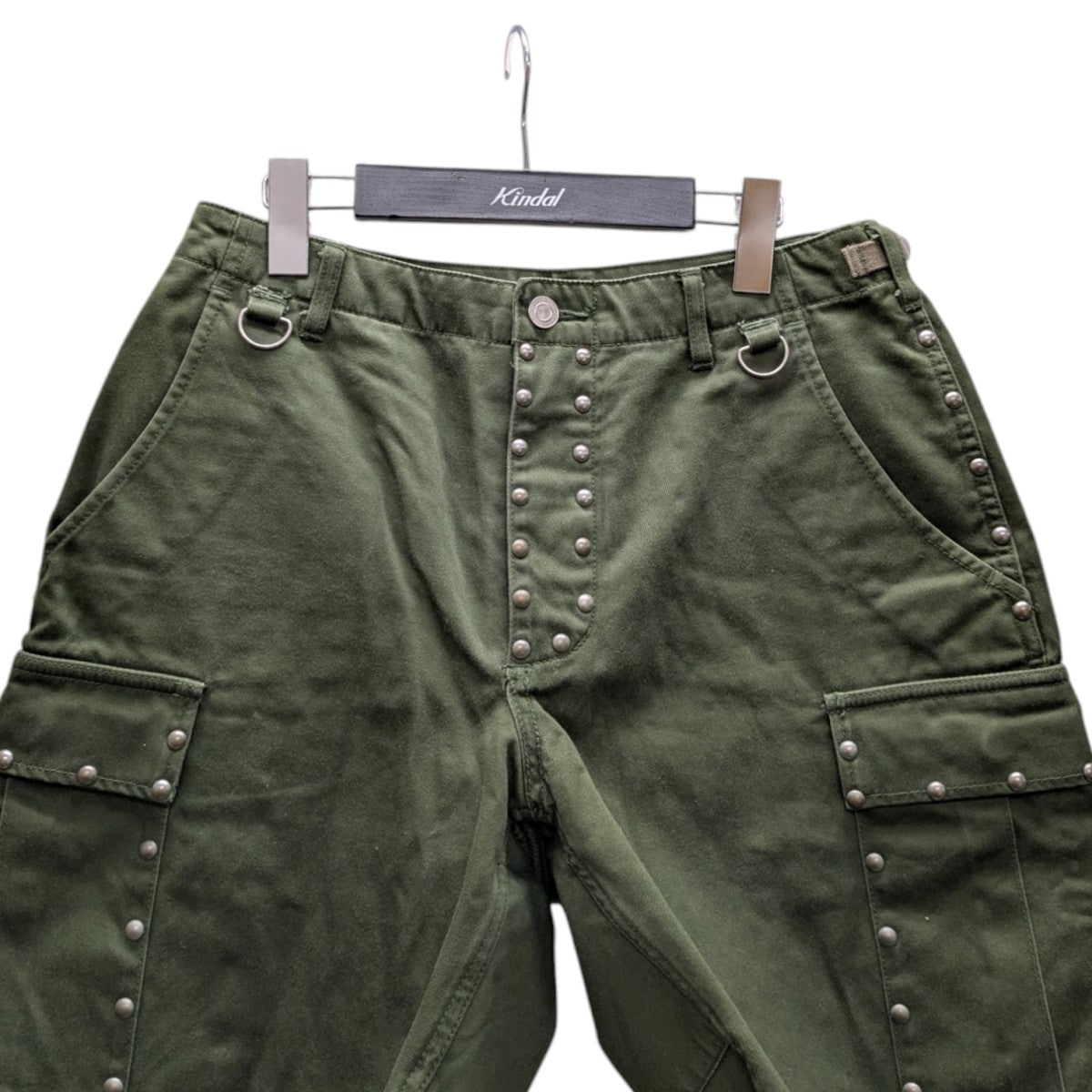 Saint Laurent Paris スタッズ装飾 カットオフカーゴハーフパンツショートパンツ417378 Y861L 古着・中古-2枚目のアイテム画像