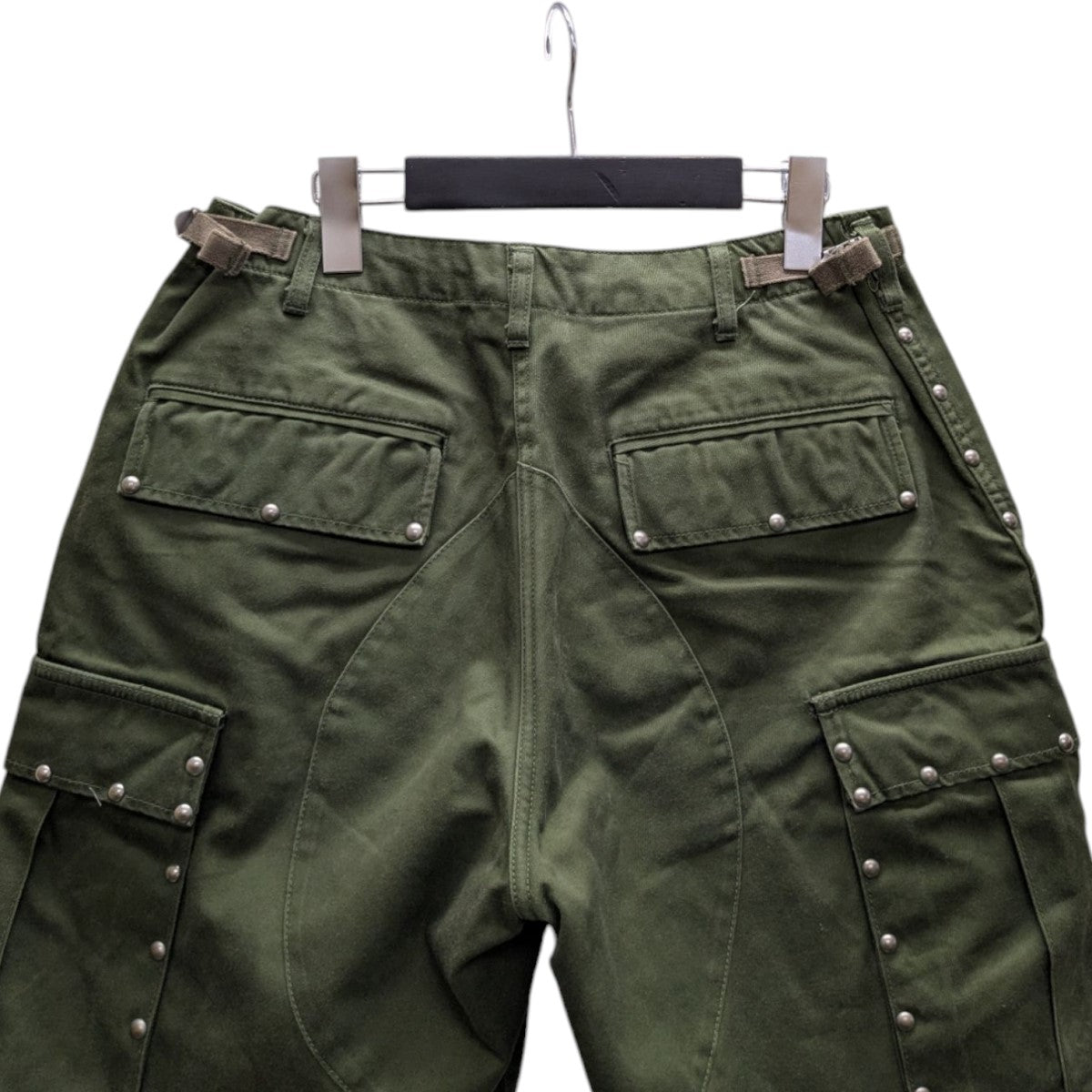 Saint Laurent Paris スタッズ装飾 カットオフカーゴハーフパンツショートパンツ417378 Y861L 古着・中古-4枚目のアイテム画像