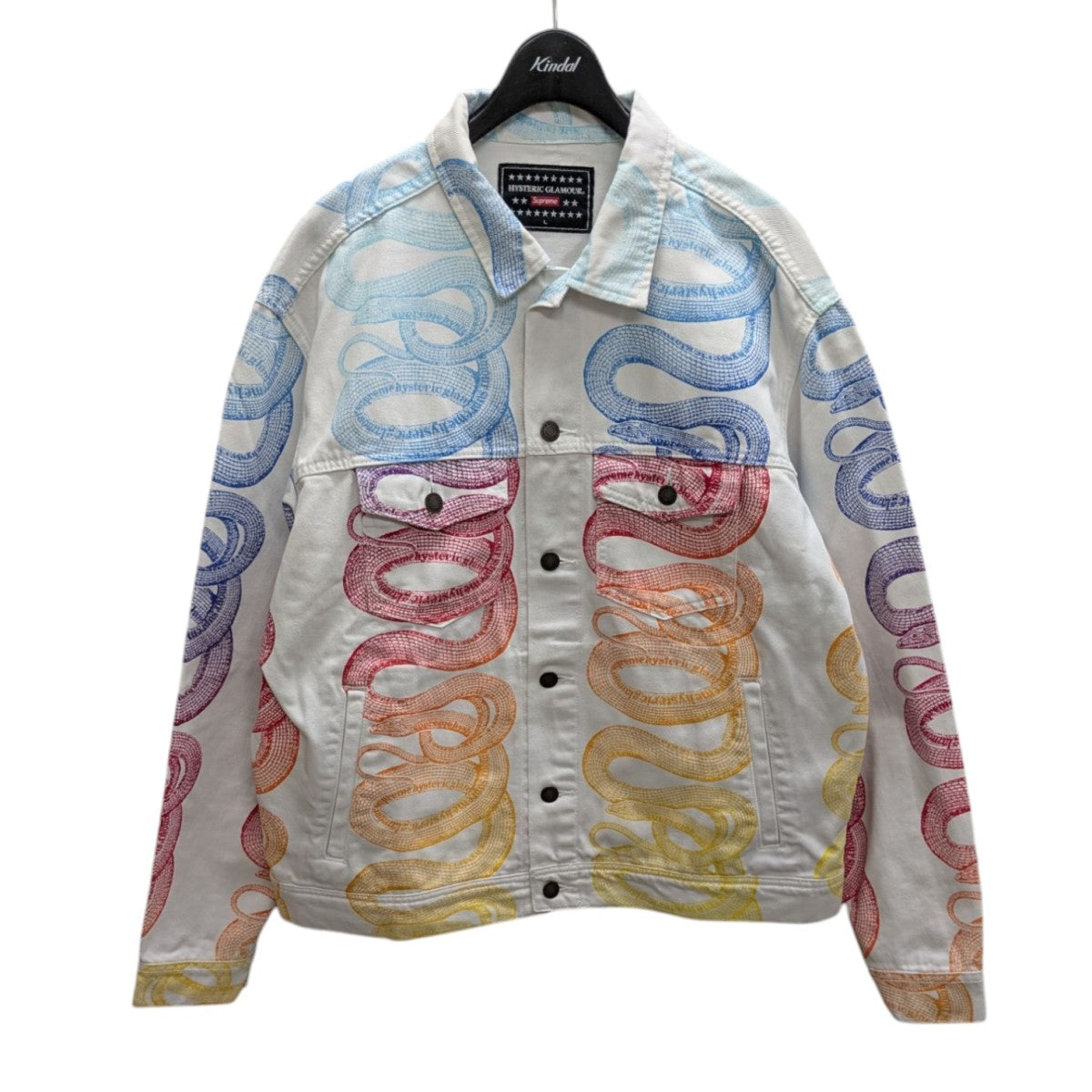 Supreme×Hysteric Glamour Snake Denim Trucker Jacketデニム Supreme×Hysteric Glamour Snake Denim Trucker Jacketデニム