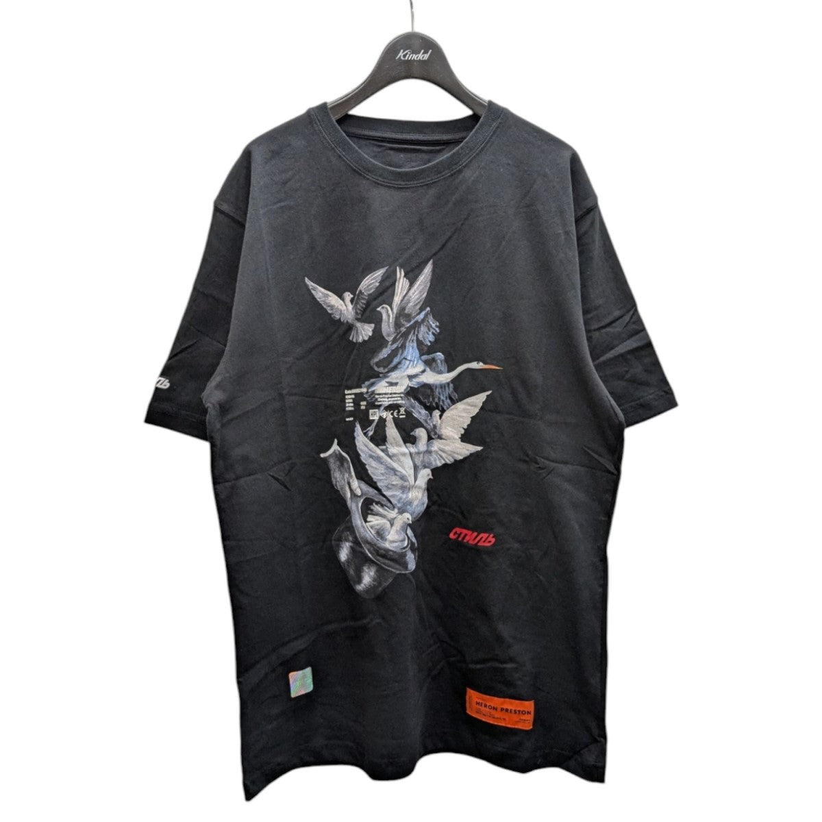 HERON PRESTOn プリントTシャツHMAA001S19632049 古着・中古-1枚目のアイテム画像