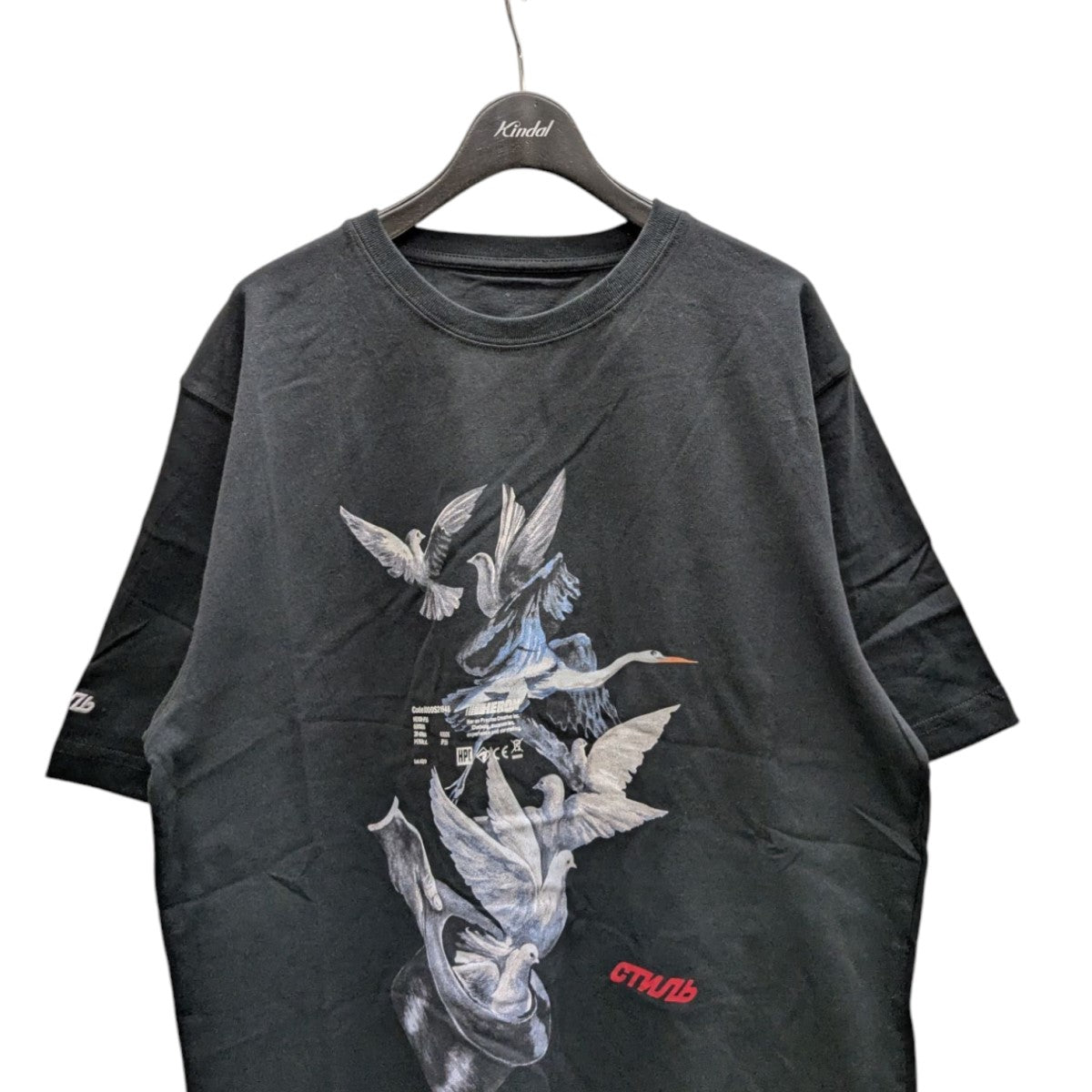 HERON PRESTOn プリントTシャツHMAA001S19632049 古着・中古-2枚目のアイテム画像
