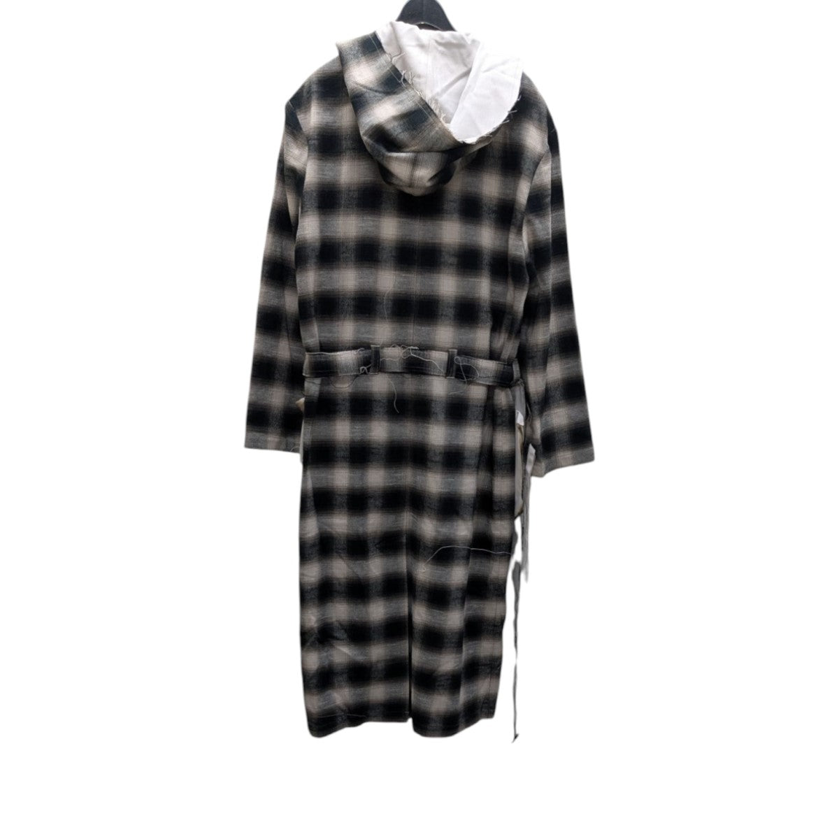 BURNT OMBRE CHECK ROBE オンブレチェックコート