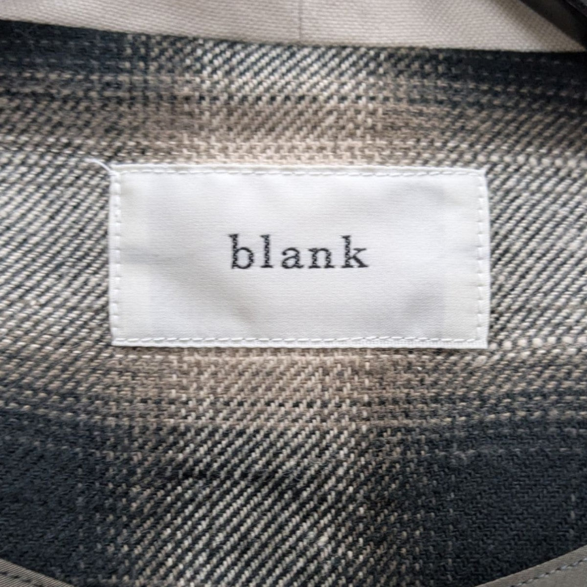BURNT OMBRE CHECK ROBE オンブレチェックコート