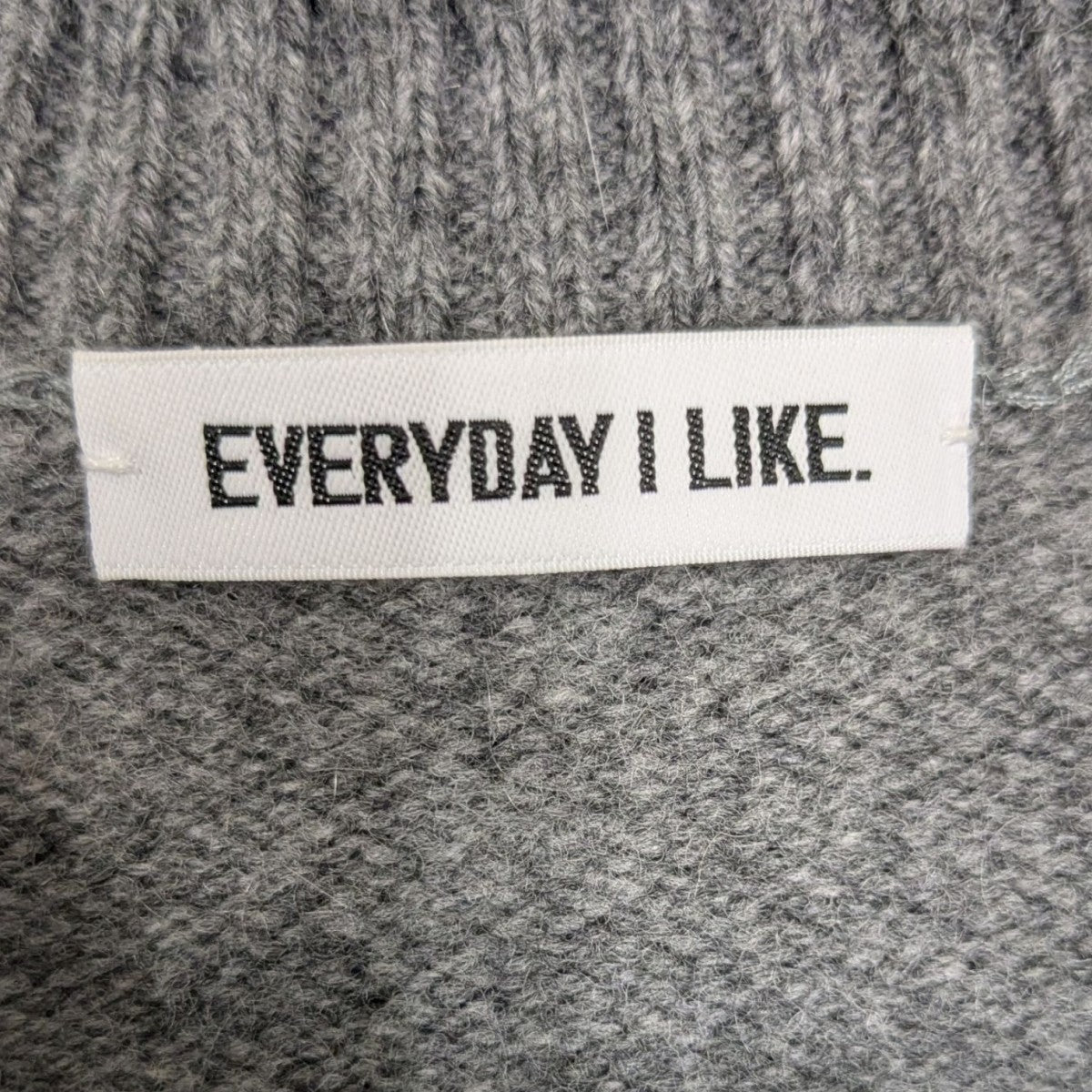 EVERYDAY I LIKE. ウールカシミヤニット 古着・中古-6枚目のアイテム画像