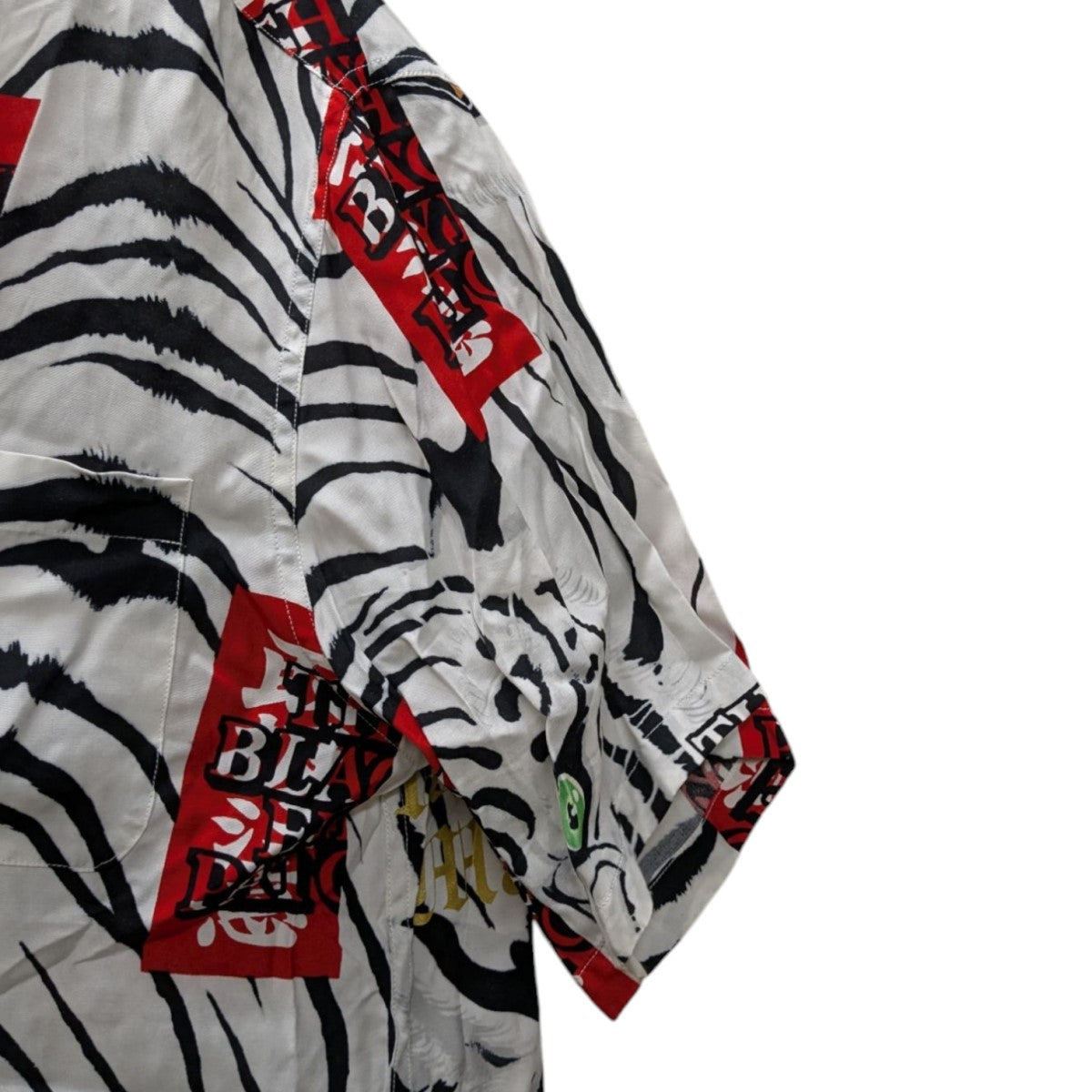 WACKO MARIA×THE BLACK EYE PATCH タイガー半袖ハワイアンシャツ 古着・中古-3枚目のアイテム画像