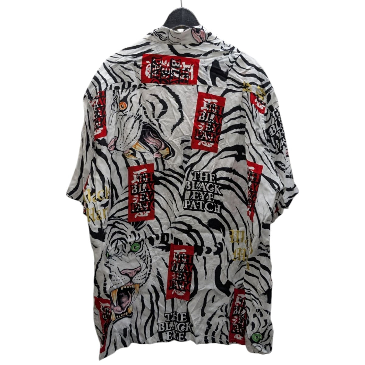 WACKO MARIA×THE BLACK EYE PATCH タイガー半袖ハワイアンシャツ 古着・中古-4枚目のアイテム画像
