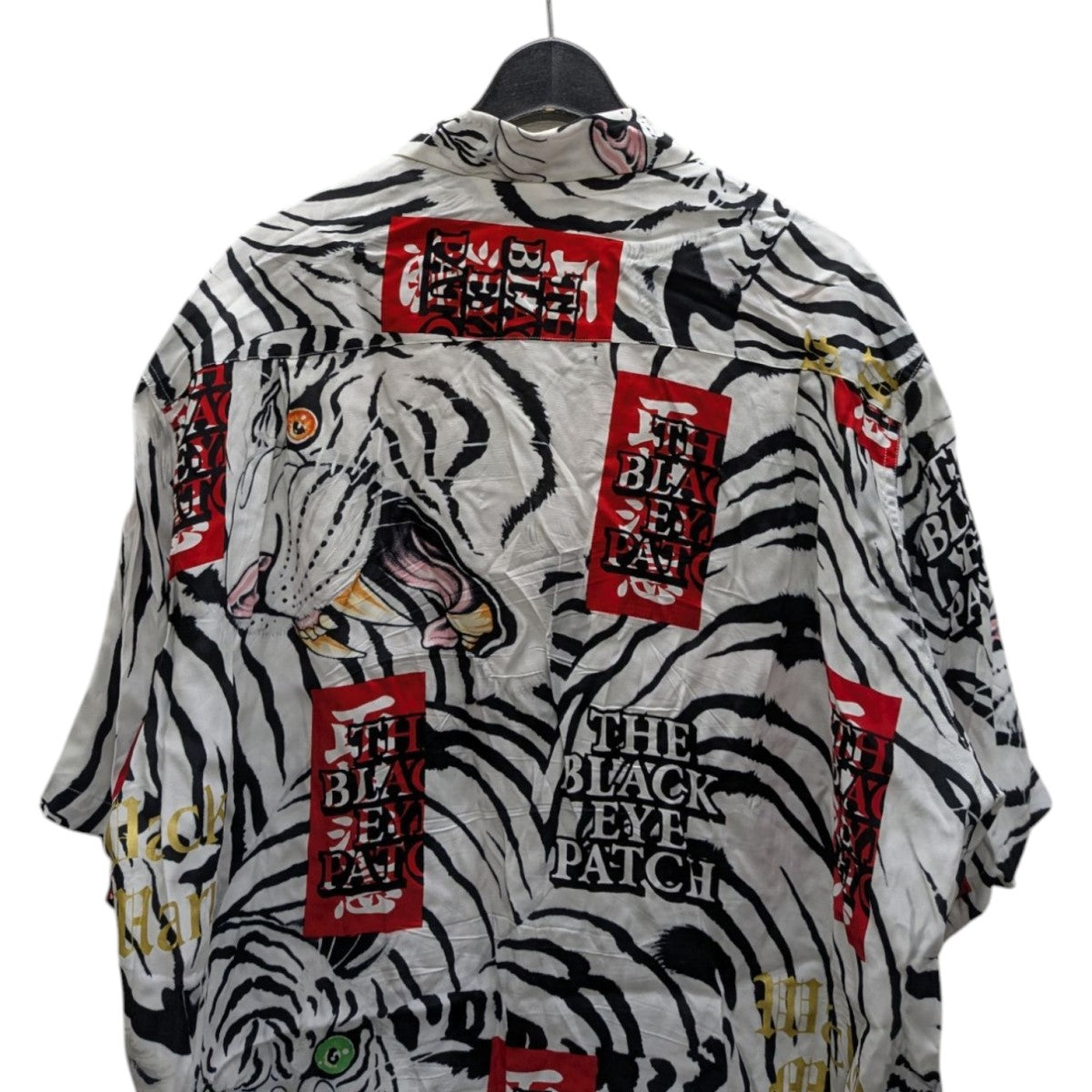 WACKO MARIA×THE BLACK EYE PATCH タイガー半袖ハワイアンシャツ 古着・中古-5枚目のアイテム画像