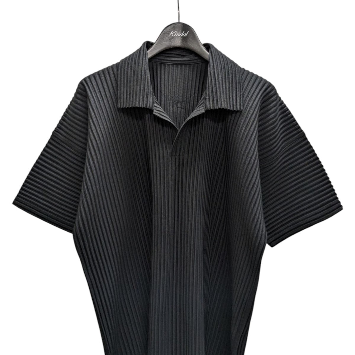 HOMME PLISSE ISSEY MIYAKE プリーツポロシャツ 古着・中古-2枚目のアイテム画像