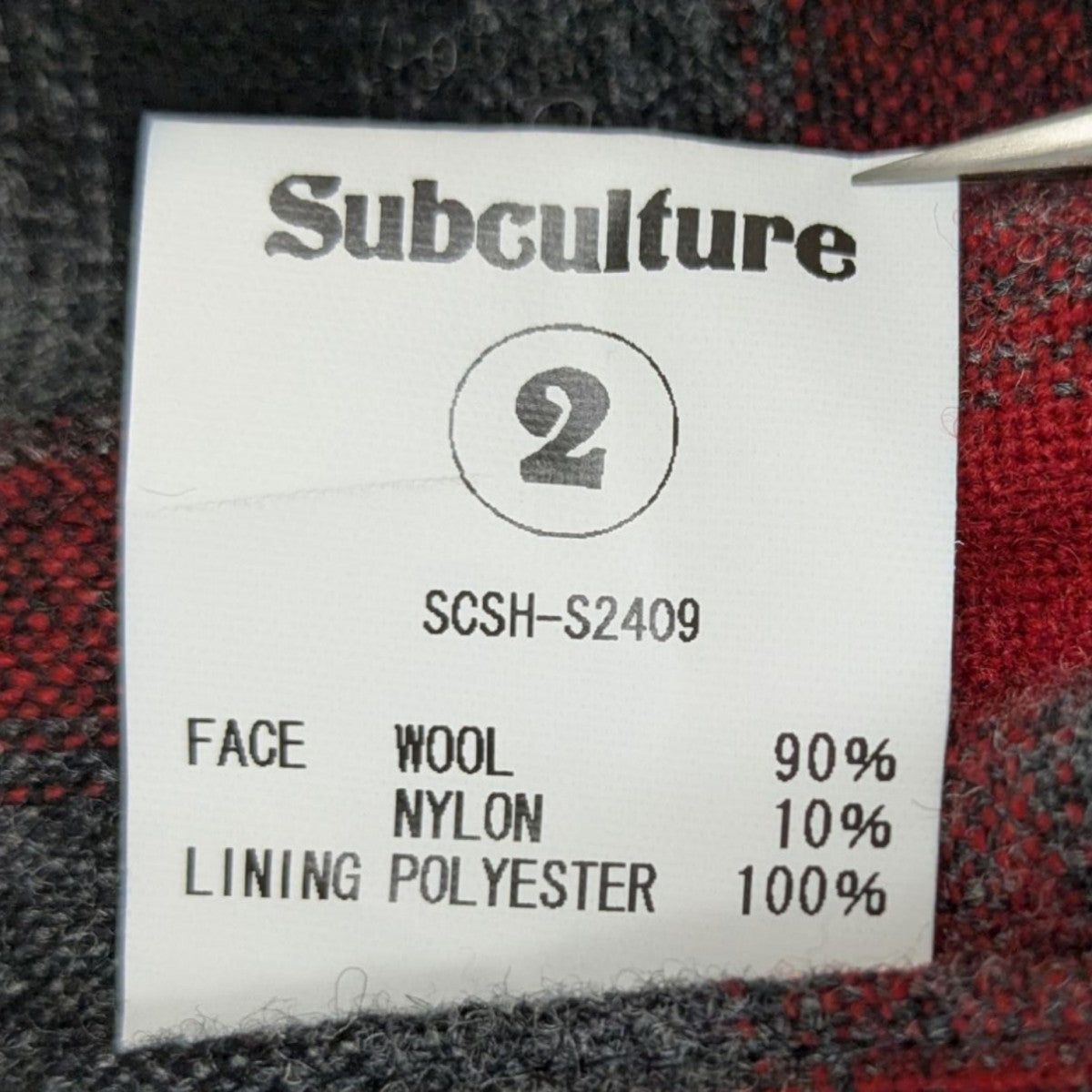 WOOL CHECK SHIRT ウールチェックシャツ