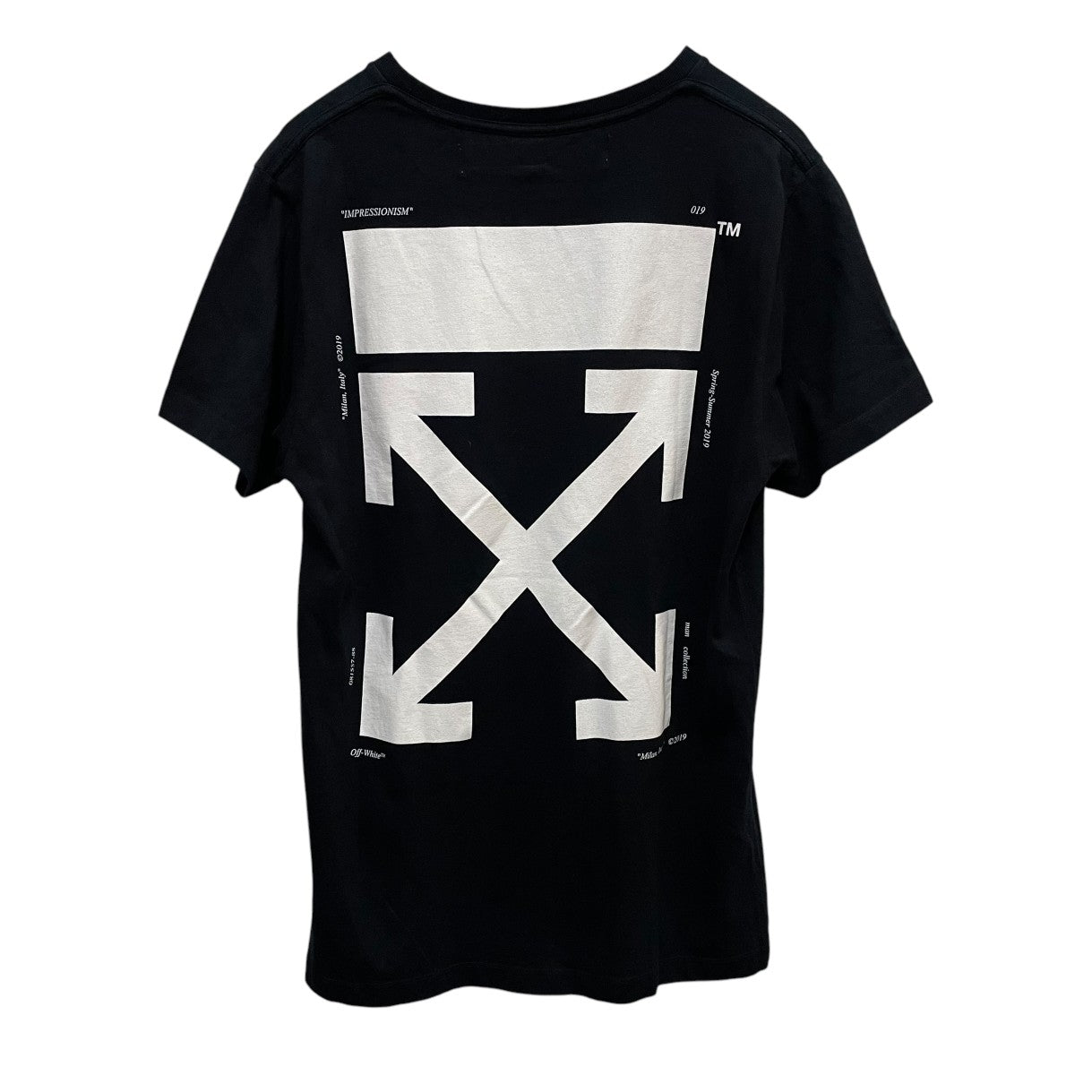OFFWHITE バックアロー キス プリント 半袖 Tシャツ OMAA027R19185003 古着・中古-2枚目のアイテム画像