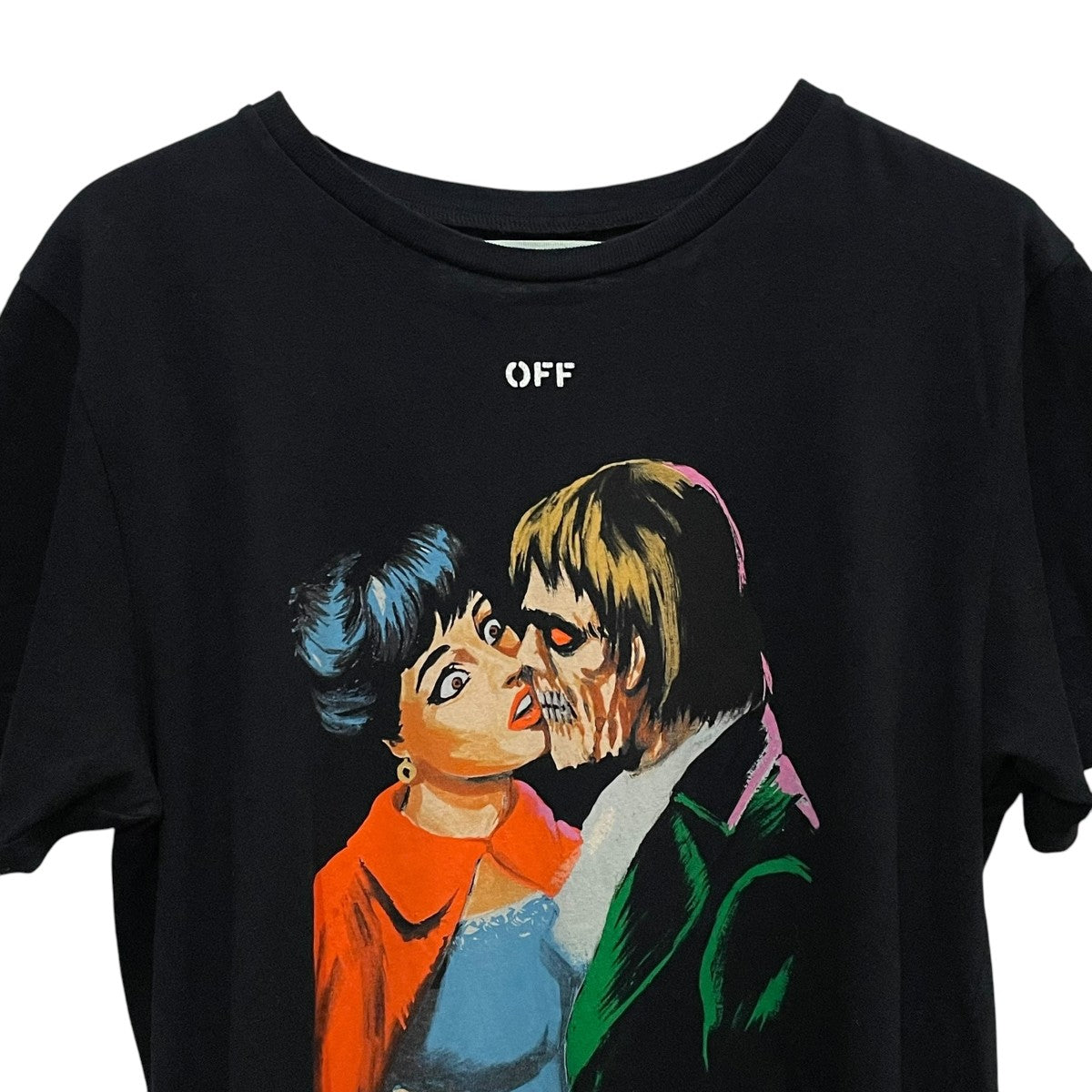 OFFWHITE バックアロー キス プリント 半袖 Tシャツ OMAA027R19185003 古着・中古-3枚目のアイテム画像