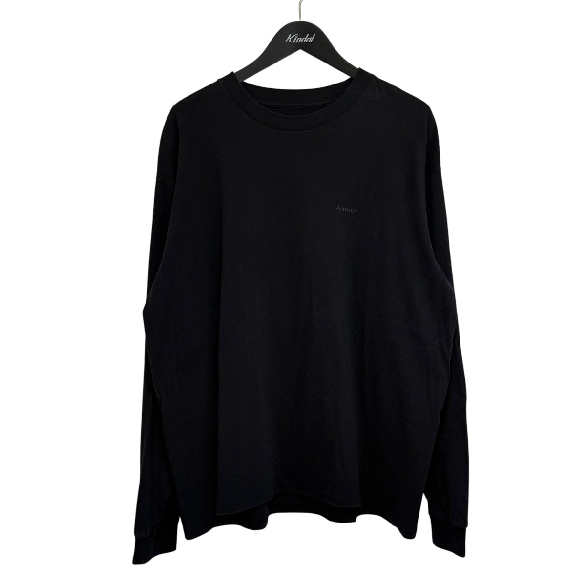 ★新品・紙タグ付き★ ENFOLD アップリケロングスリーブTシャツ ブラック BABELnoTOH_T__001_57987016-