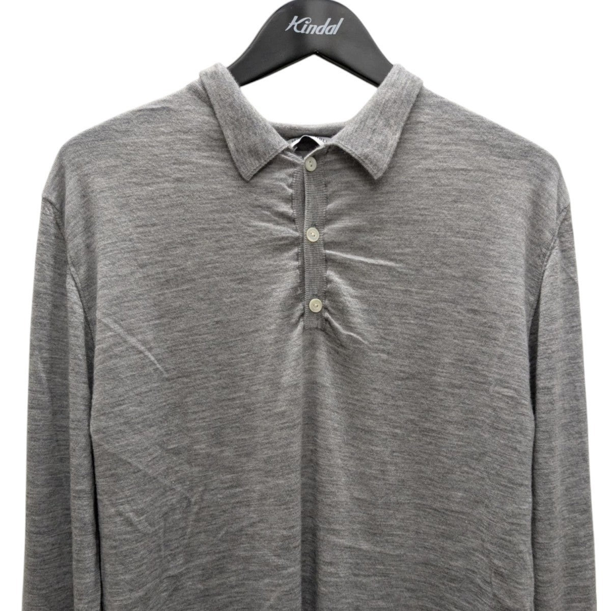 MADISON BLUE WRIKLED RELAXED FIT POLO KNIT リラックスフィットニット/カシミヤニット 古着・中古-2枚目のアイテム画像