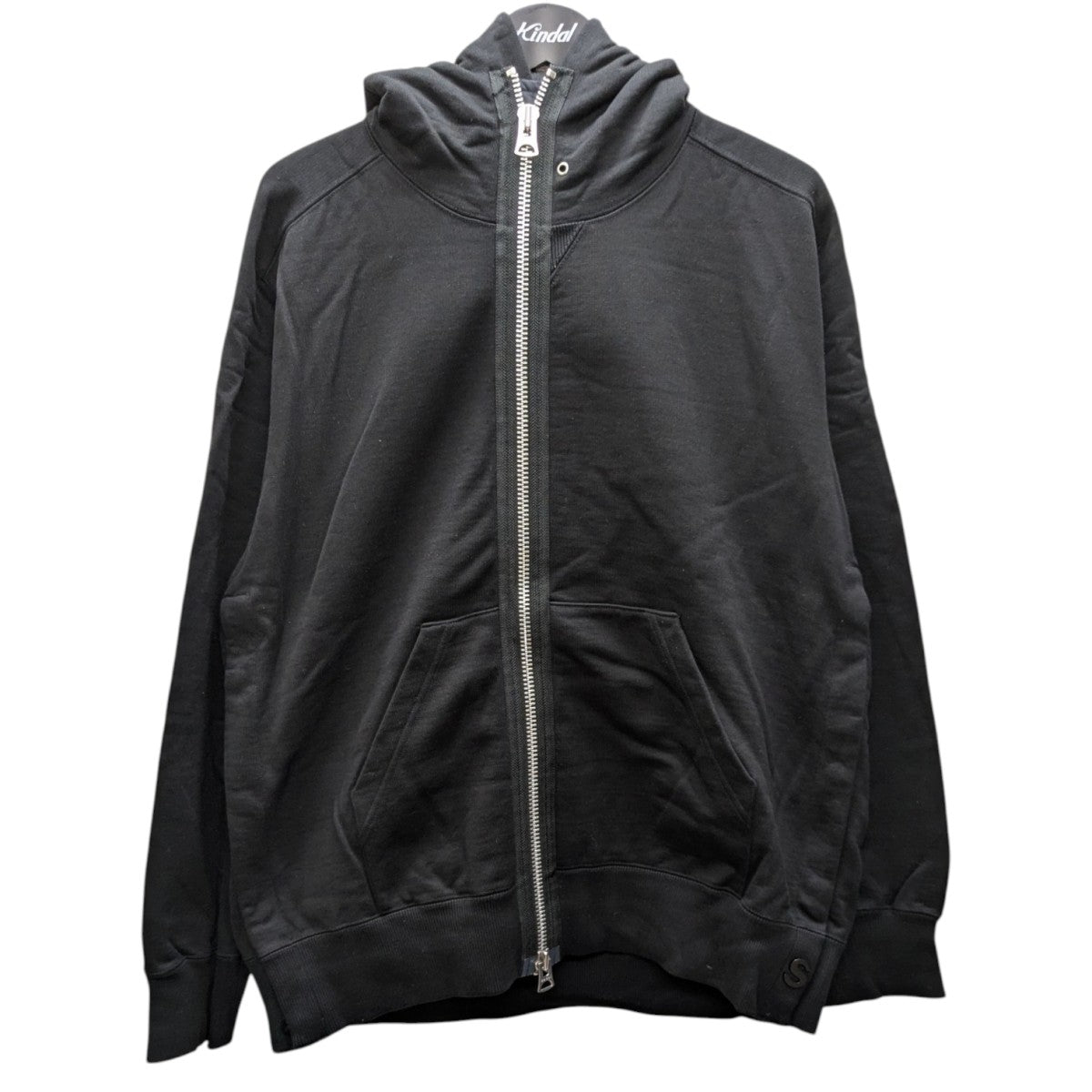 sacai フーディ ダブルジップパーカー ブラック 3 サカイ ブラック sacai(サカイ) S Sweat Jersey Zip Hoodie ジップパーカー 23
