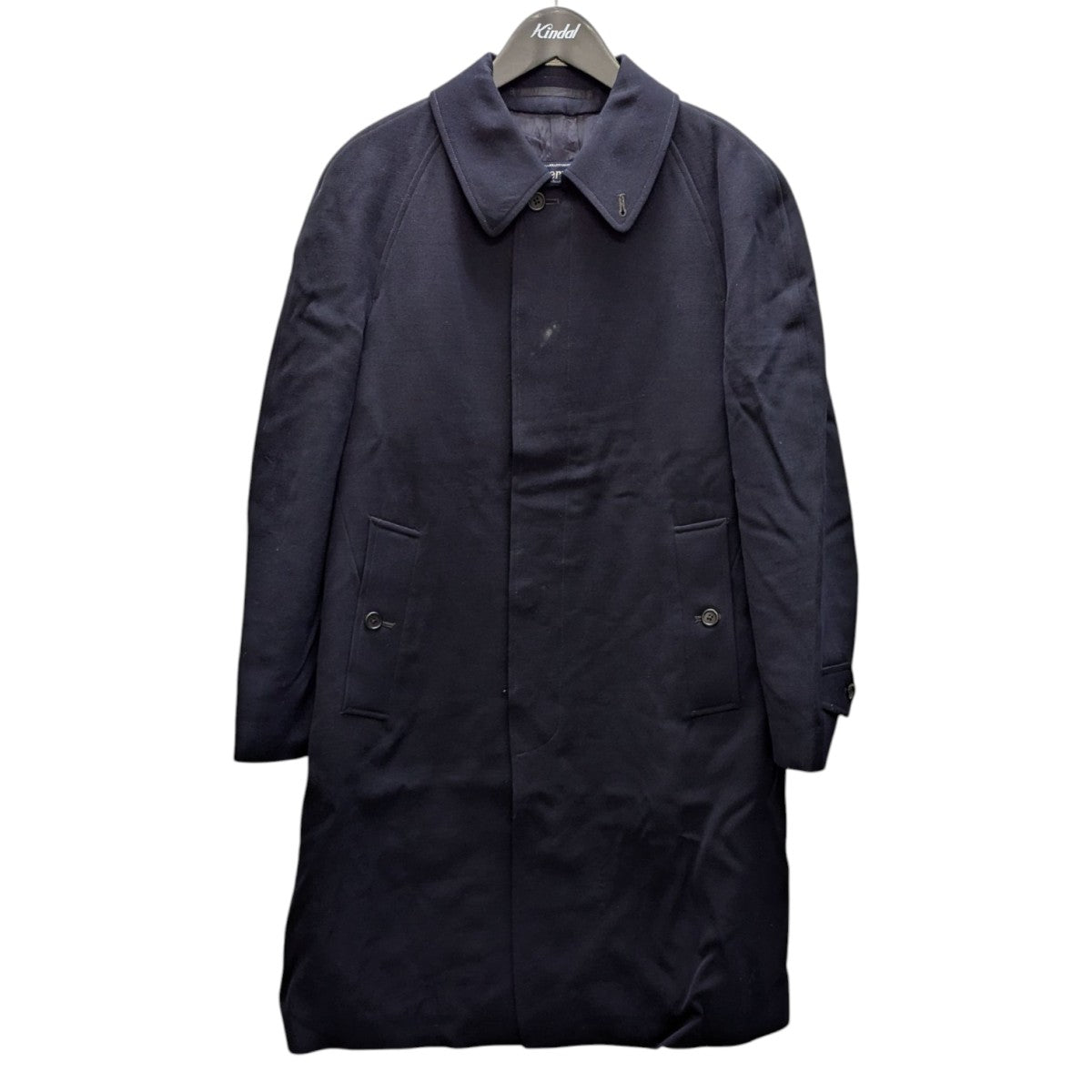 高級・極美品✨Burberrys カシミヤ100 ステンカラーコート ネイビー