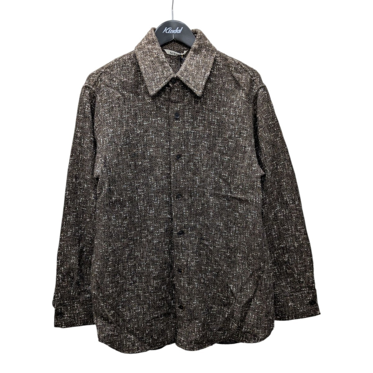 24AWHOMESPUN tweed zip blousonツイード長袖シャツA24AB03HT