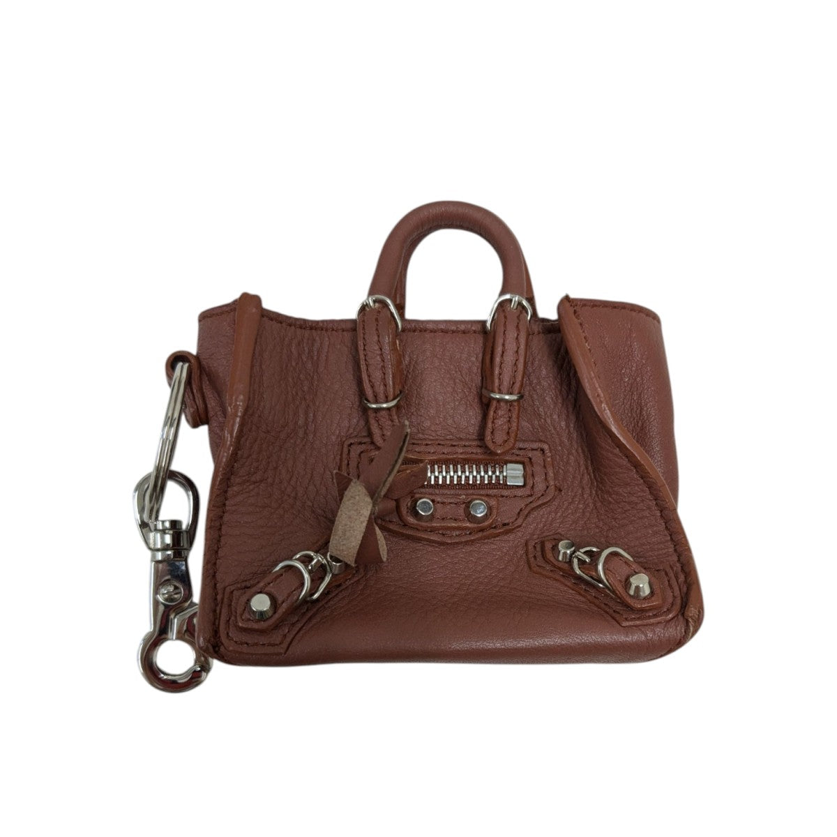 BALENCIAGA バレンシアガ ミニシティ ブラウン BALENCIAGA(バレンシアガ) ミニシティキーホルダー 293333