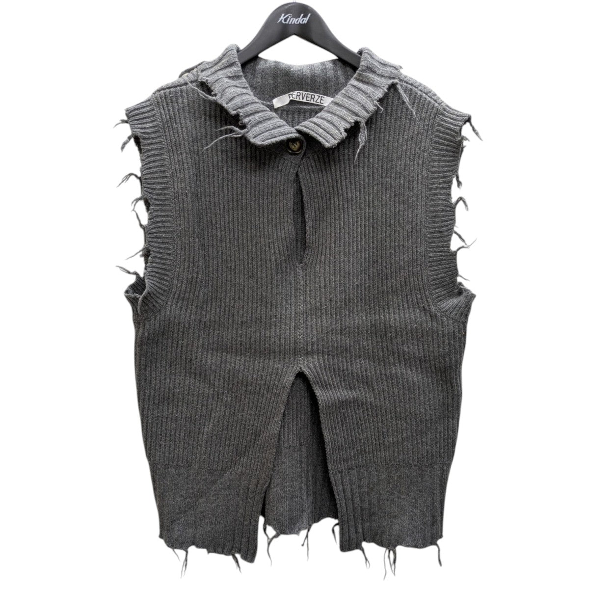 PERVERZE ニットベスト PERVERZE(パーバーズ) ニットベスト 0121030510 グレー サイズ F