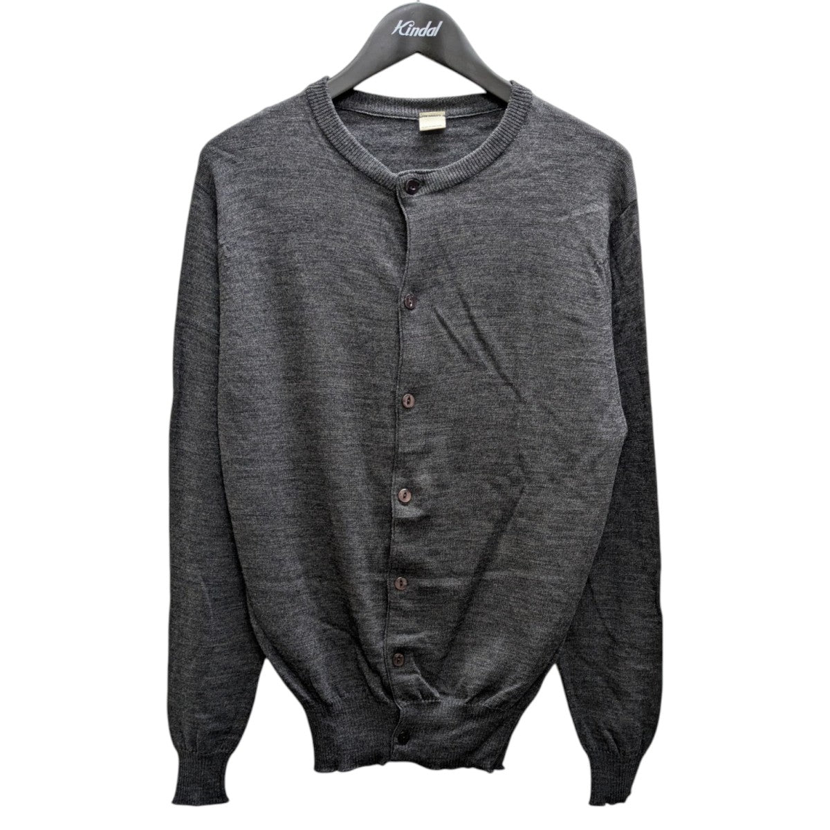JOHN SMEDLEY(ジョンスメドレー) クルーネックカーディガン グレー