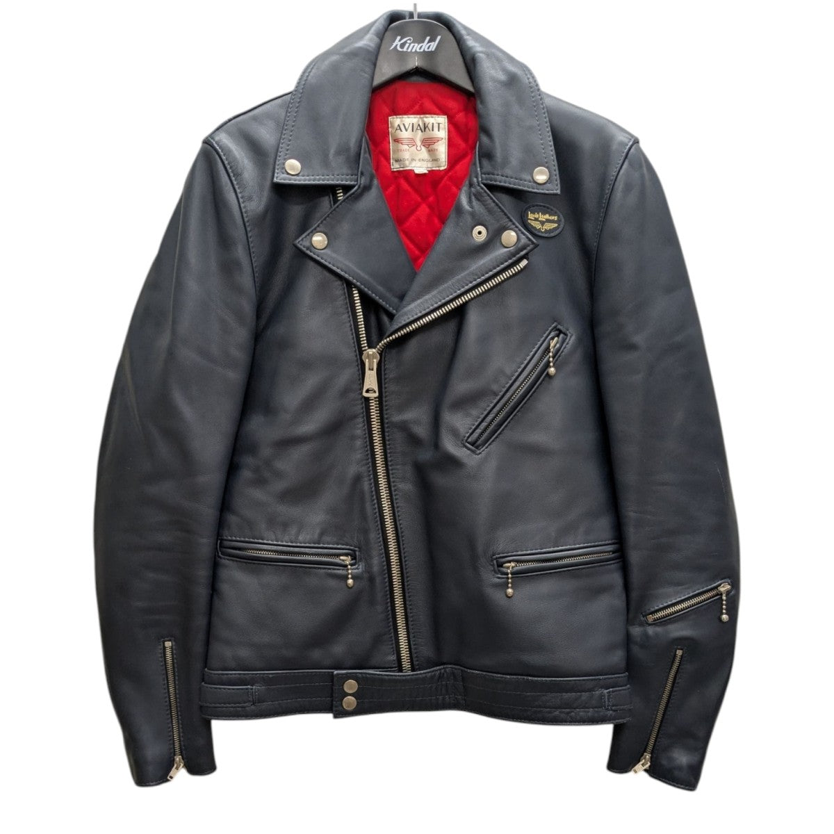 【美品】Lewis Leathers サイクロンダブルライダースジャケット 38 Lewis Leathers(ルイスレザーズ) CYCLON サイクロンレザー