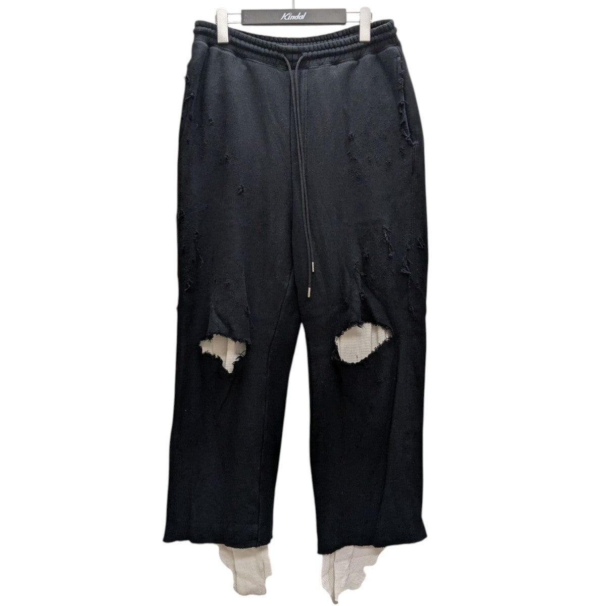 ANCELLM(アンセルム) CRASH SWEAT LAYERED PANTS クラッシュ