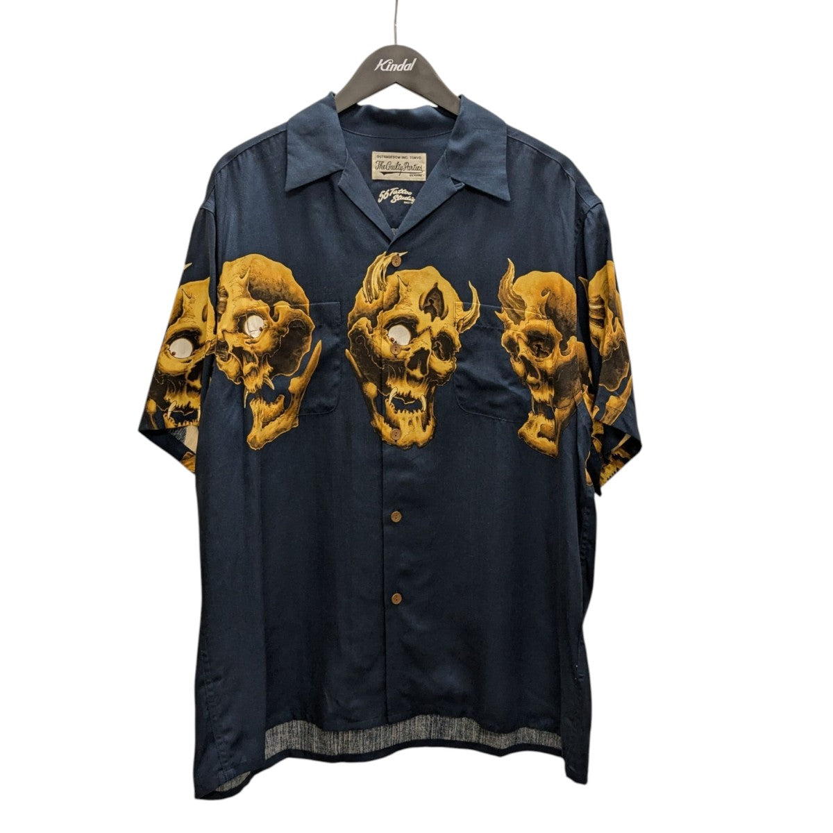 wacko maria 56TATTOO SHIRTSアロハシャツ WACKO MARIA(ワコマリア) 56 TATOO STUDIOアロハシャツ ネイビー