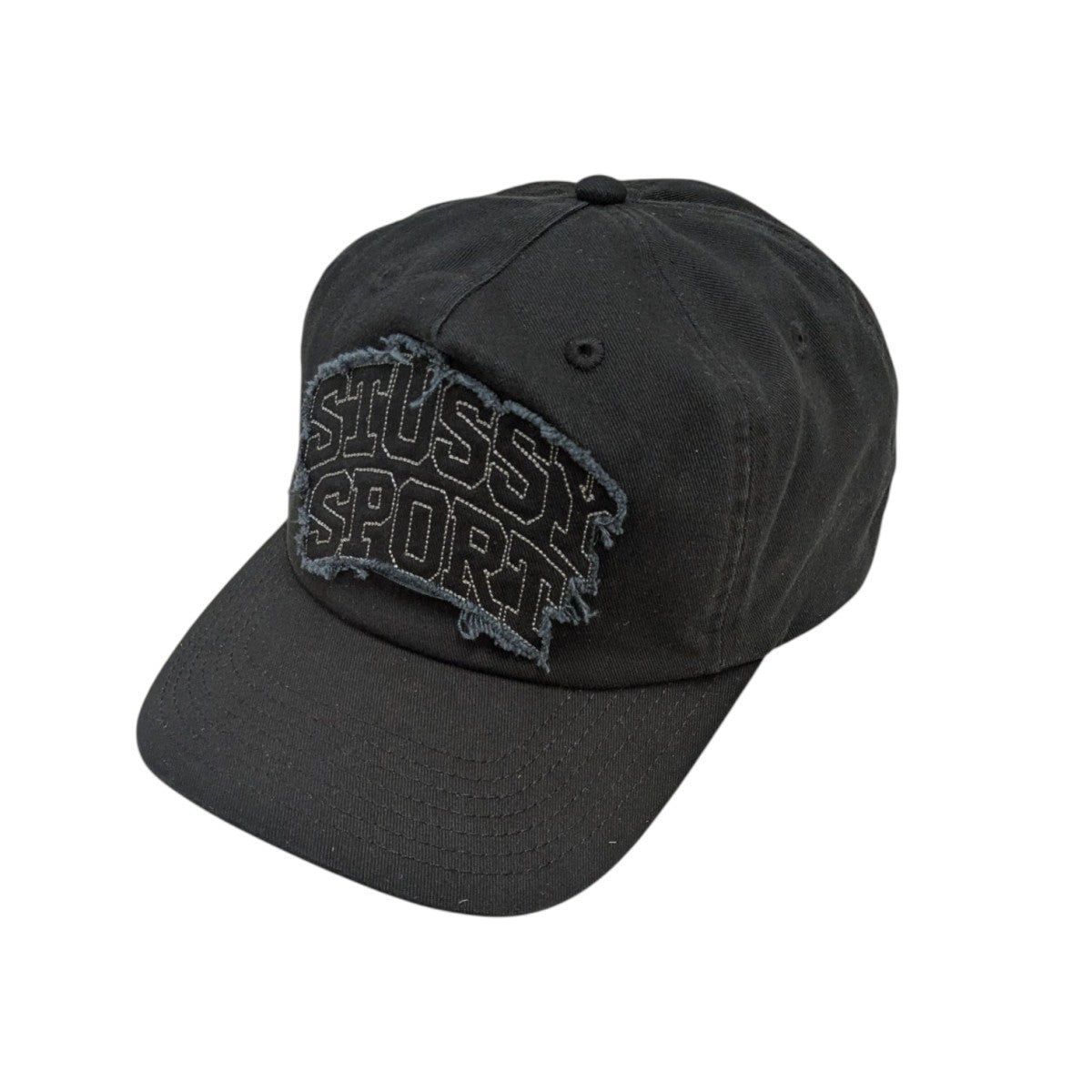 STUSSY CAP 黒 25ss 25SS☆Stussy MID-DEPTH BIG STOCK SNAPBACK (STUSSY/キャップ