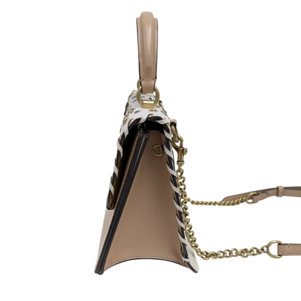 COACH Parker Top Handle With Scattered Rivets チェーンショルダーバッグ 古着・中古-3枚目のアイテム画像