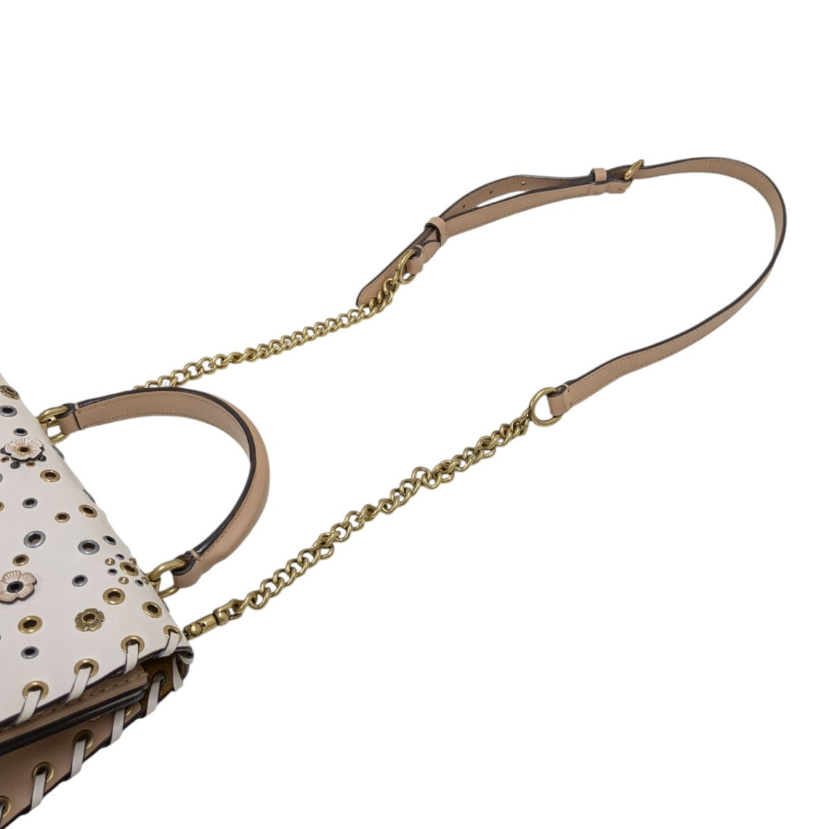 COACH Parker Top Handle With Scattered Rivets チェーンショルダーバッグ 古着・中古-6枚目のアイテム画像