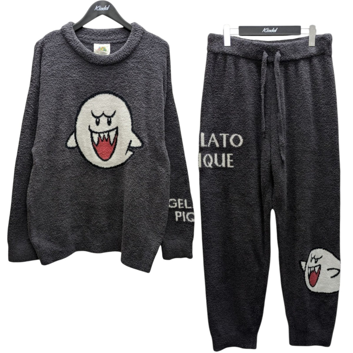 スーパーマリオ ベビモコアソートジャガードロングパンツ【ジェラート