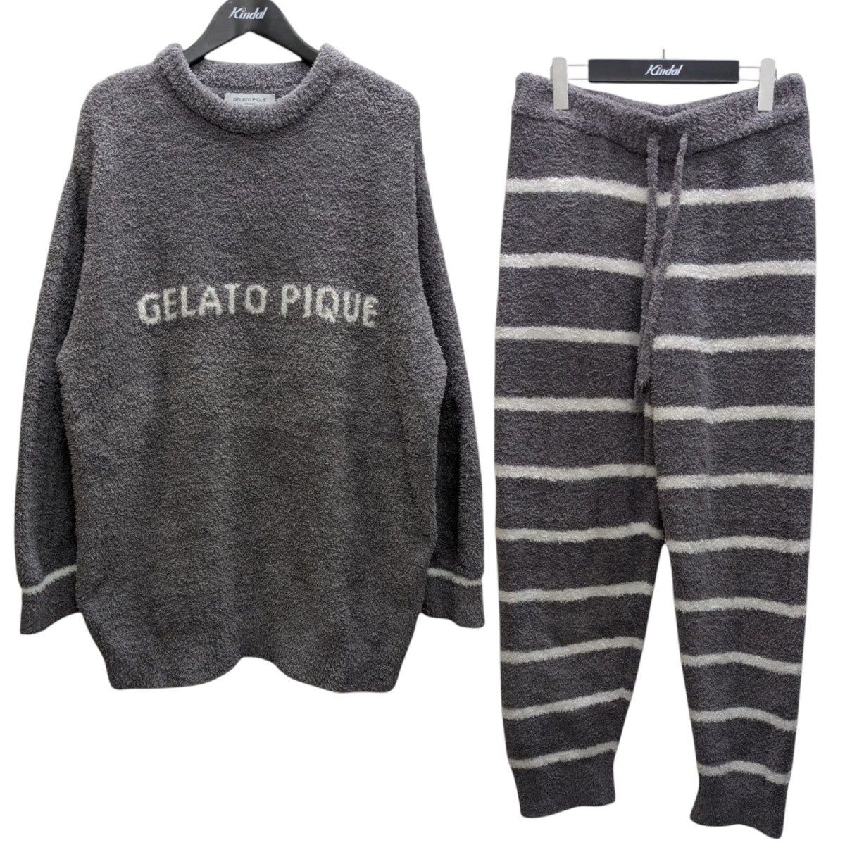 新品未使用　ジェラピケセットアップ gelato pique(ジェラートピケ) パウダーSETアップ PMNT225905 グレー