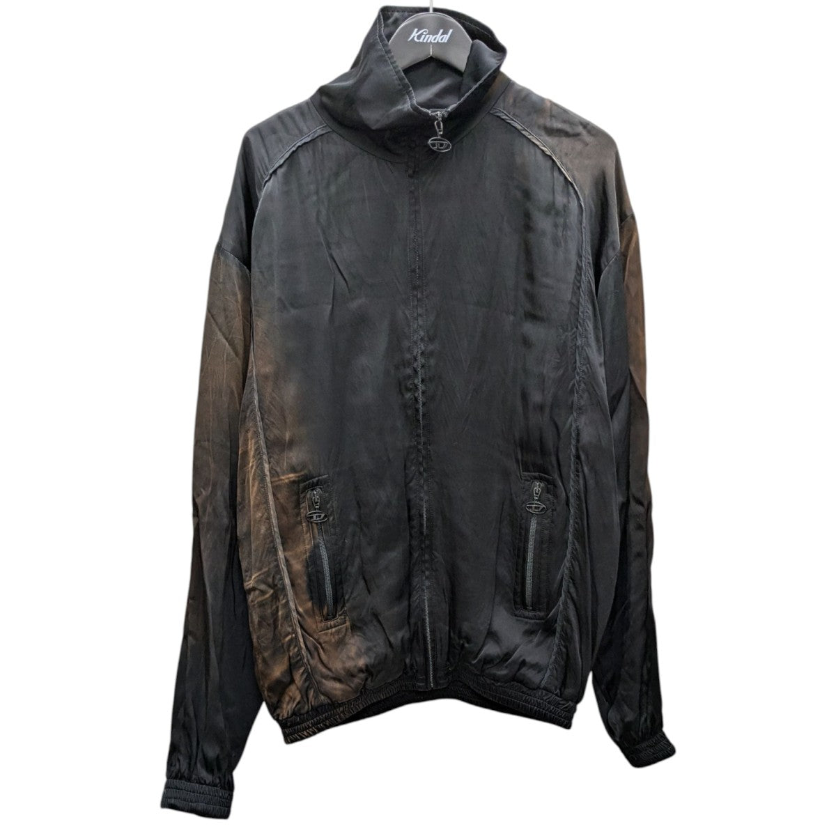新品 DIESEL ディーゼル 異素材コンビ ヴィンテージ調 ジャケット M DIESEL P5 ディーゼル デニム レザーコンビネーション ジップ