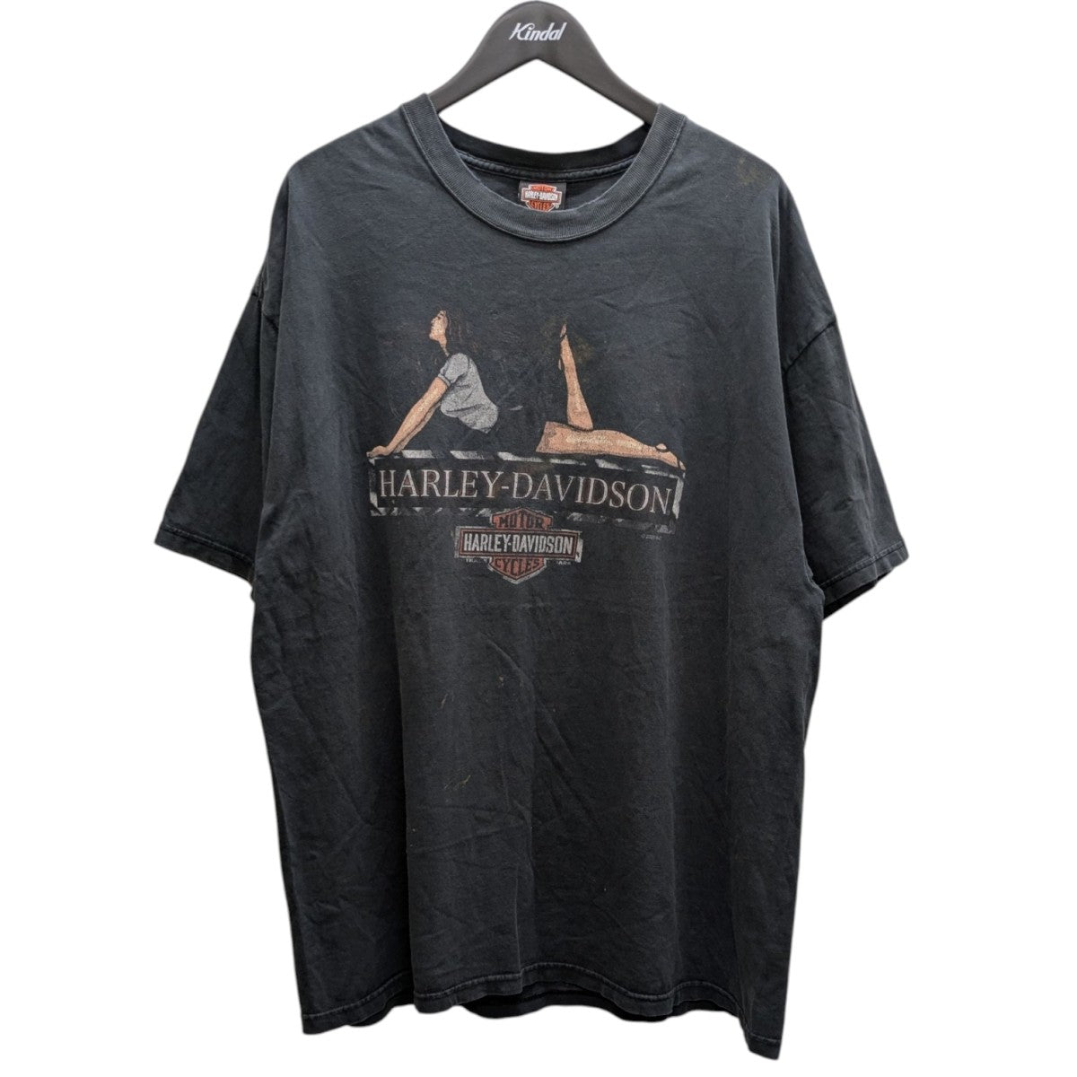 【USA製】Harley-Davidson Tシャツ 長袖　グレー　プリント Harley Davidson（Tシャツ/カットソー(七分/長袖)）のフリマ
