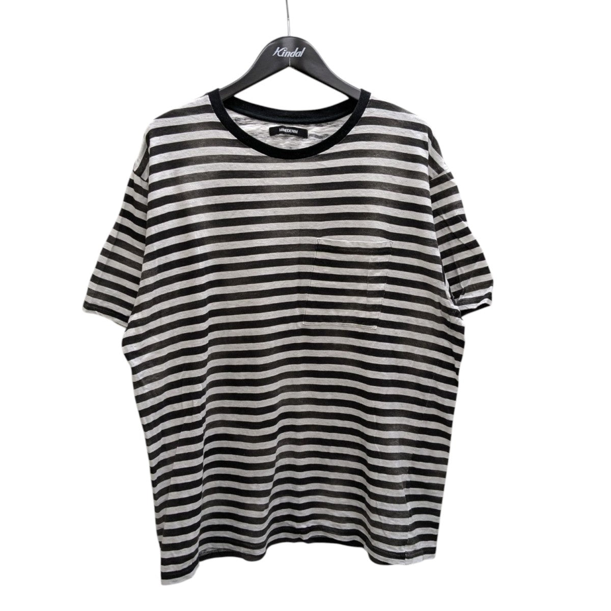 WILDSIDE マインデニム　ストライプ Tシャツ 半袖　M MINEDENIM（マインデニム）Hazy Bold Border T-SH | B'2nd（ビー