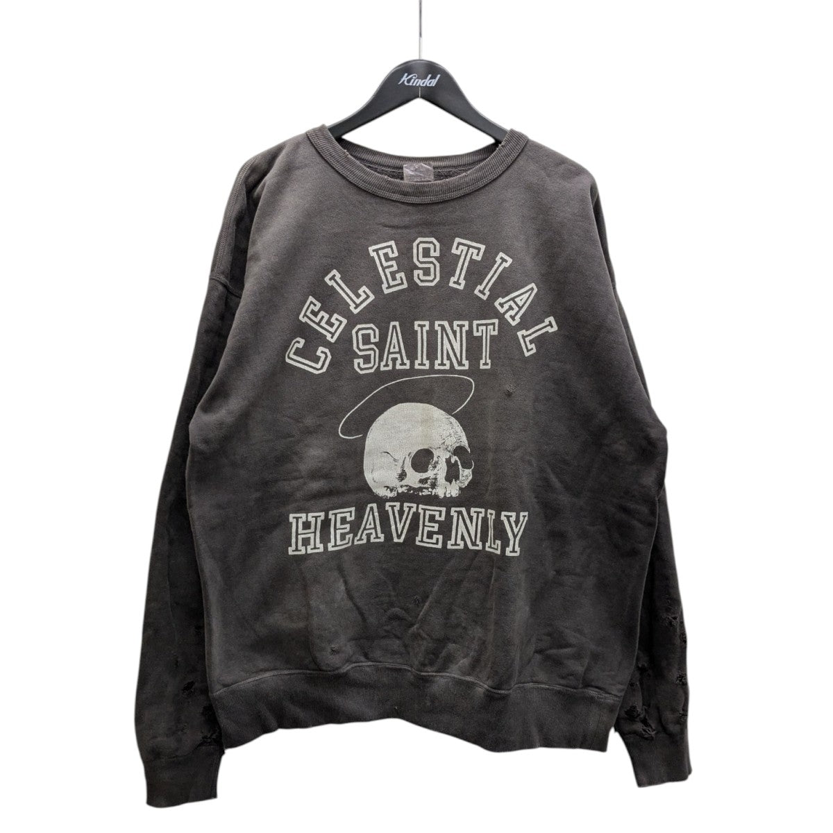 SAINT MICHAEL(セントマイケル) 21AWSkull Sweatスカルプリント