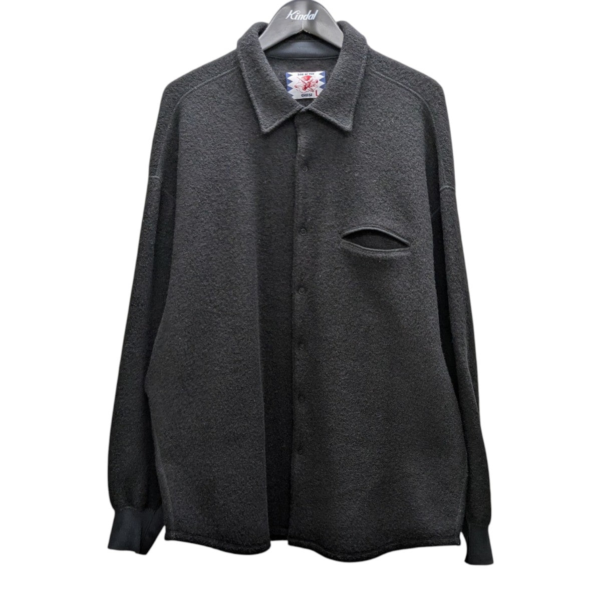 SON OF THE CHEESE ブラック XL ジャケット SON OF THE CHEESE(サノバチーズ) Fleece big Shirt BLACK フリース