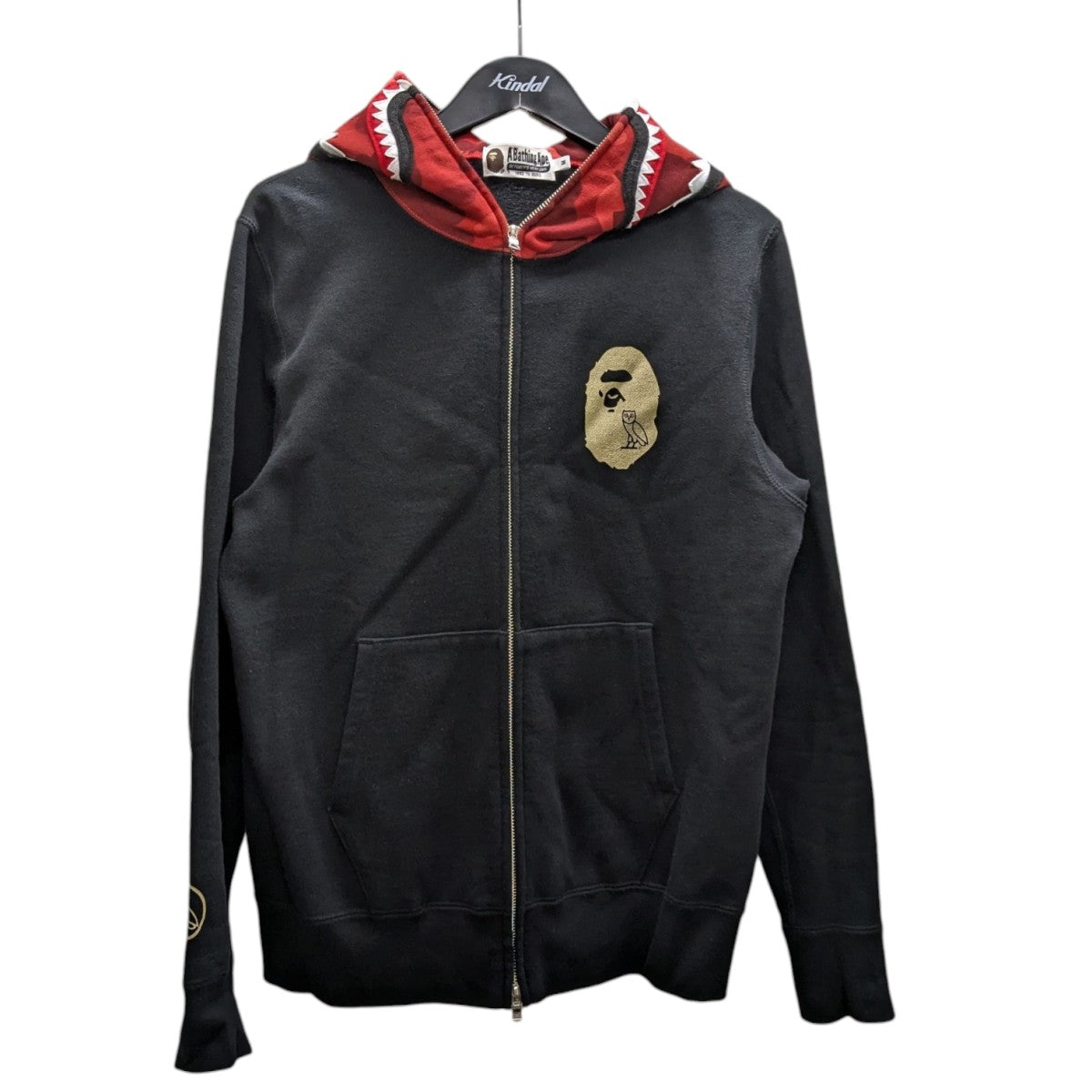 A BATHING APE シャークパーカー ブラック 1ST SHARK FULL ZIP HOODIE（パーカー）｜A BATHING APE（ア