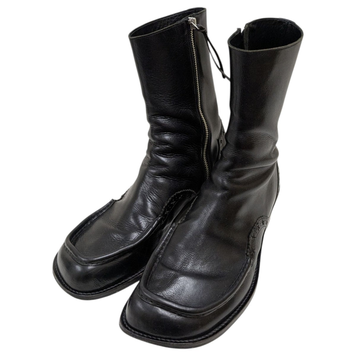 BED J．W． FORD(ベッドフォード) スクエアトゥブーツ ブラック サイズ