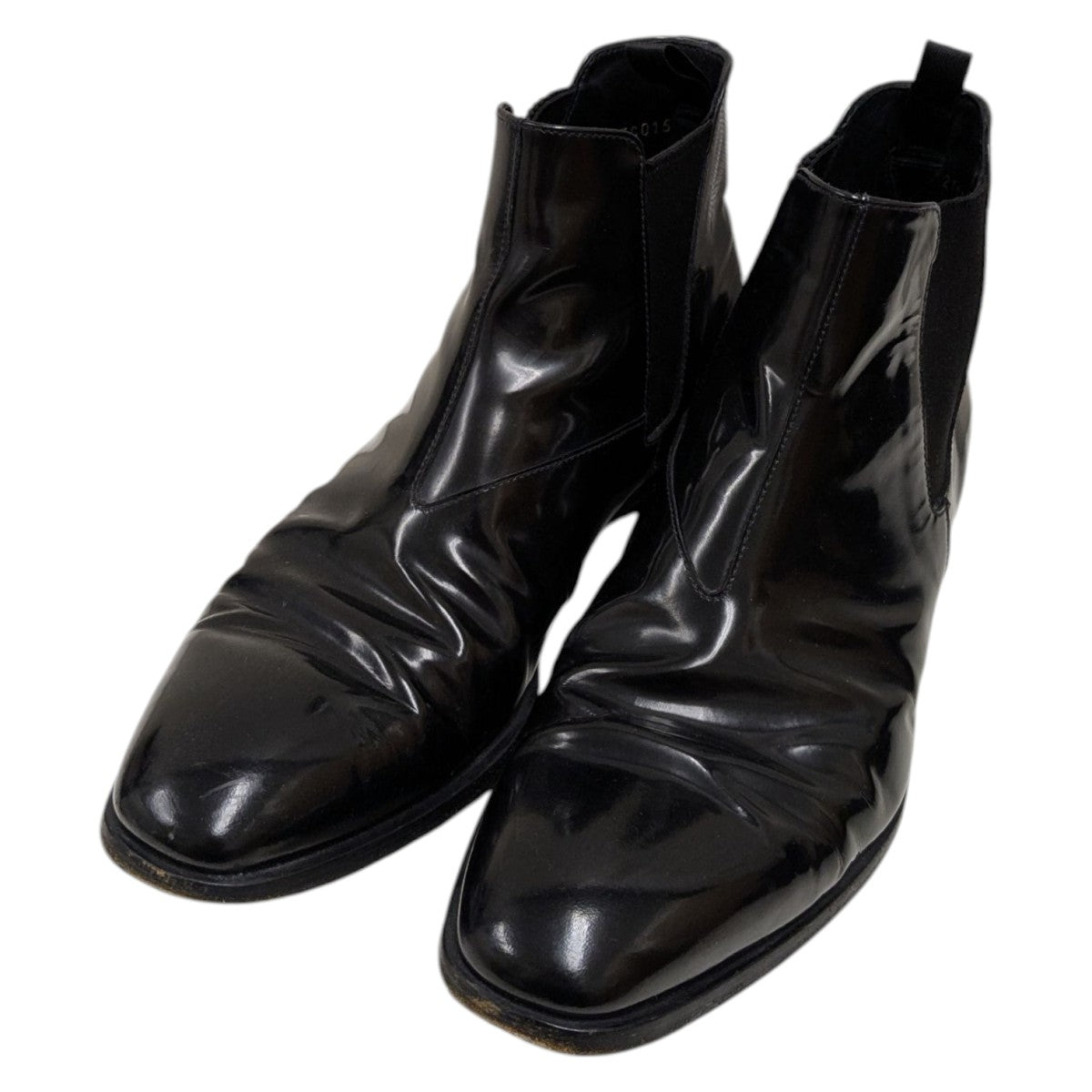 PRADA ブラック サイドゴアブーツ 中古・古着通販】PRADA (プラダ) サイドゴアブーツ ブラック