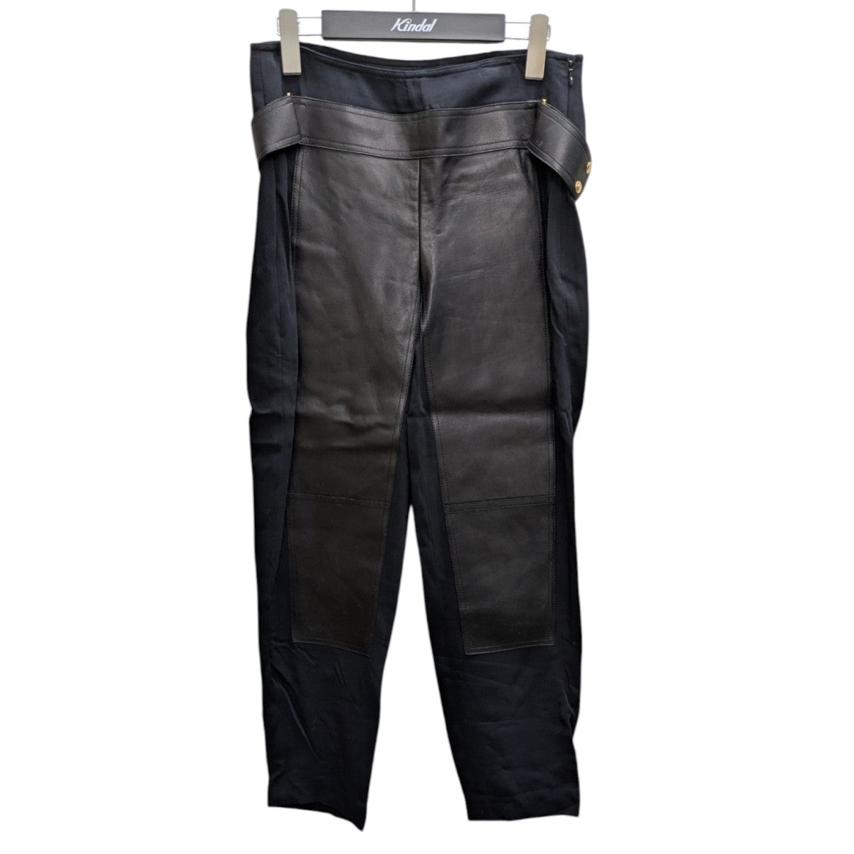 ALEXANDER WANG(アレキサンダーワン) レザードッキングパンツ ブラック