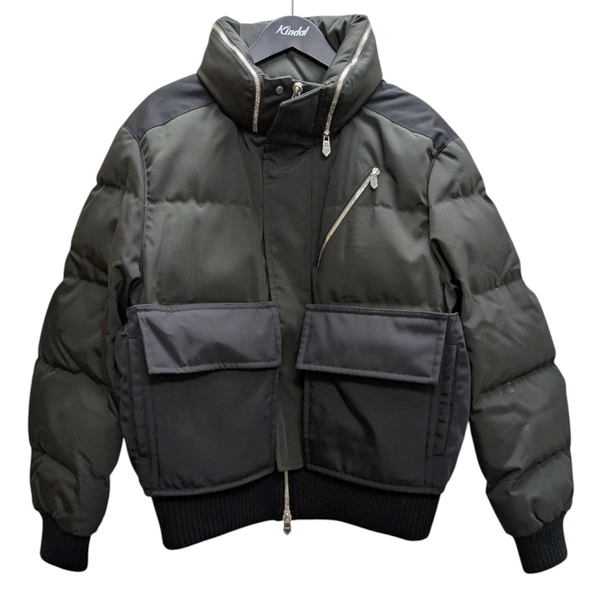 HERMES(エルメス) ダウンジャケット グリーン×ブラック サイズ 50