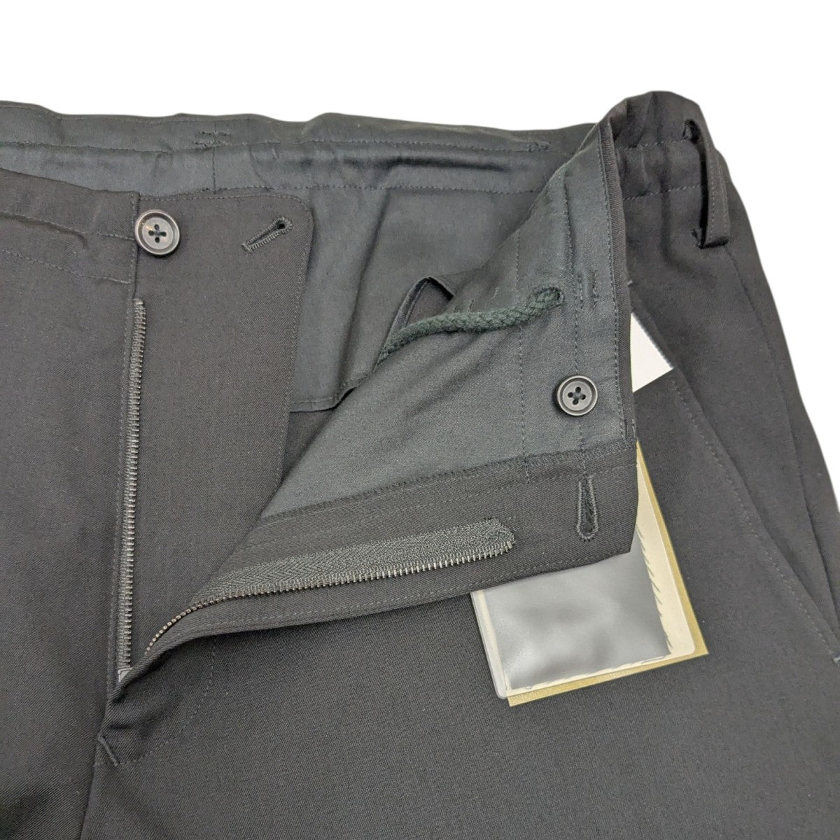 WOOL GABARDINE BELTED HEM PANTS ウールギャバヘムパンツ