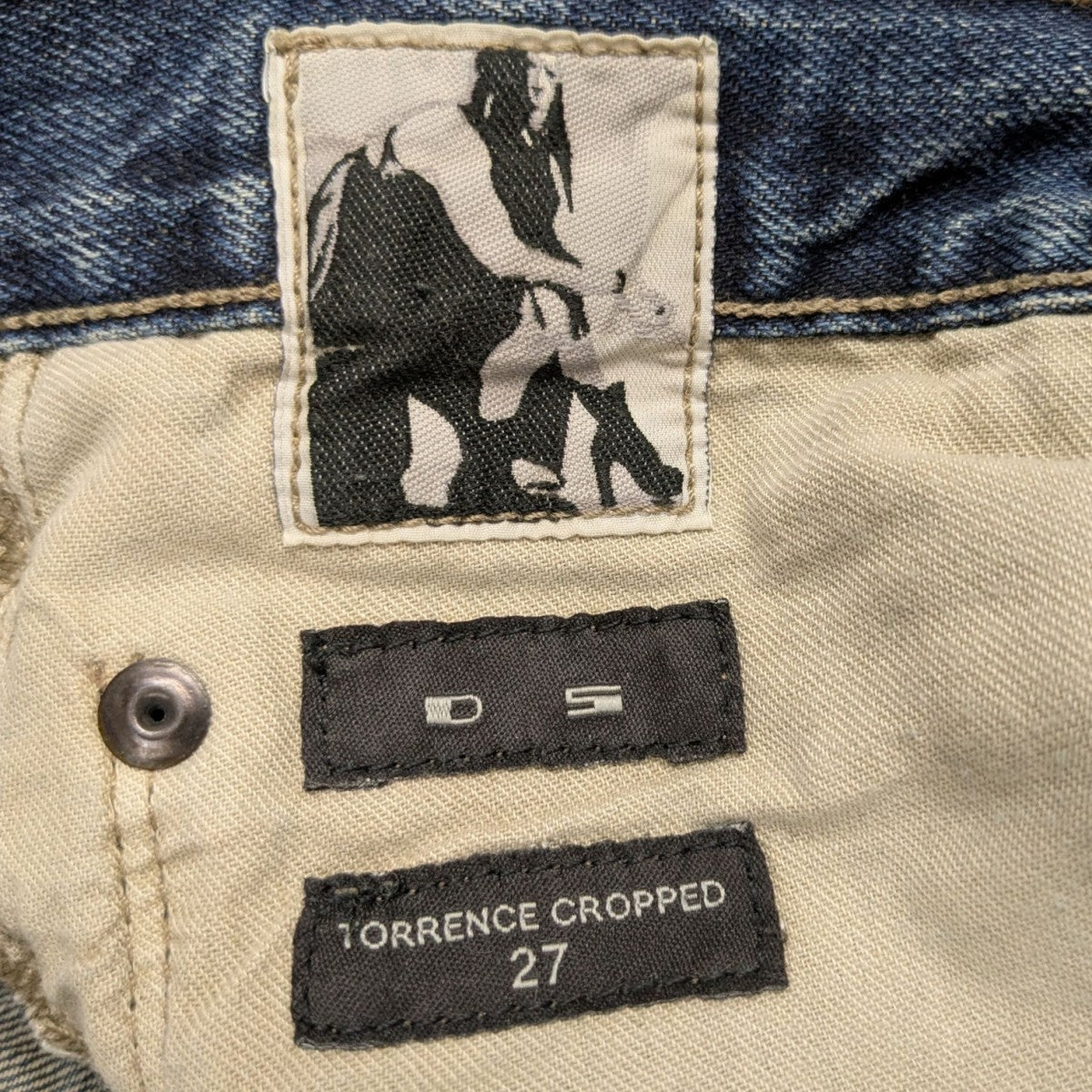 DRKSHDW バイカラーデニムパンツ 古着・中古-6枚目のアイテム画像
