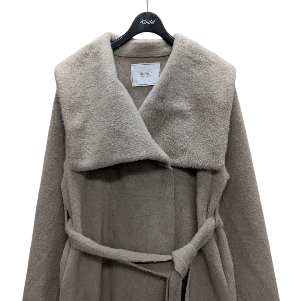 Grace Wrap Coatロングファーコート1243307086