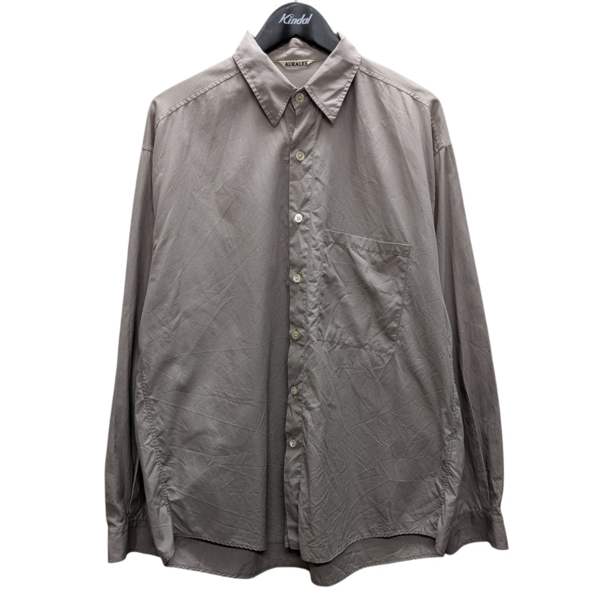 AURALEE 長袖シャツ　ブラック　サイズ3 AURALEE | SUPER LIGHT WOOL SHIRT WOMEN