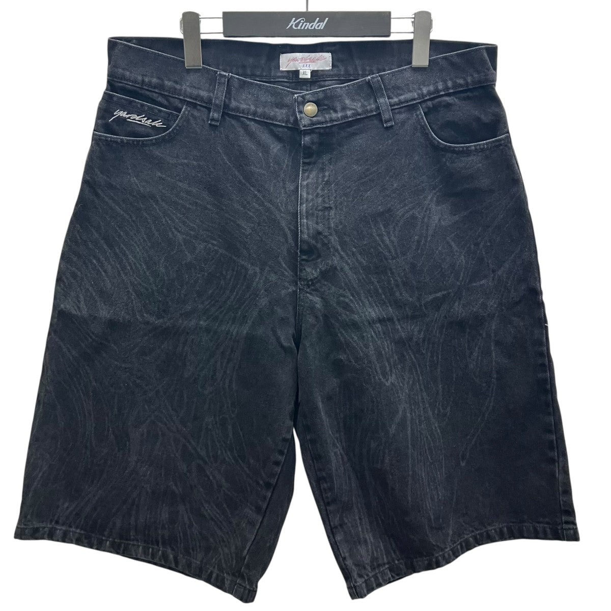 YARDSALE(ヤードセール) Ripper Shortショートデニムパンツ ブラック